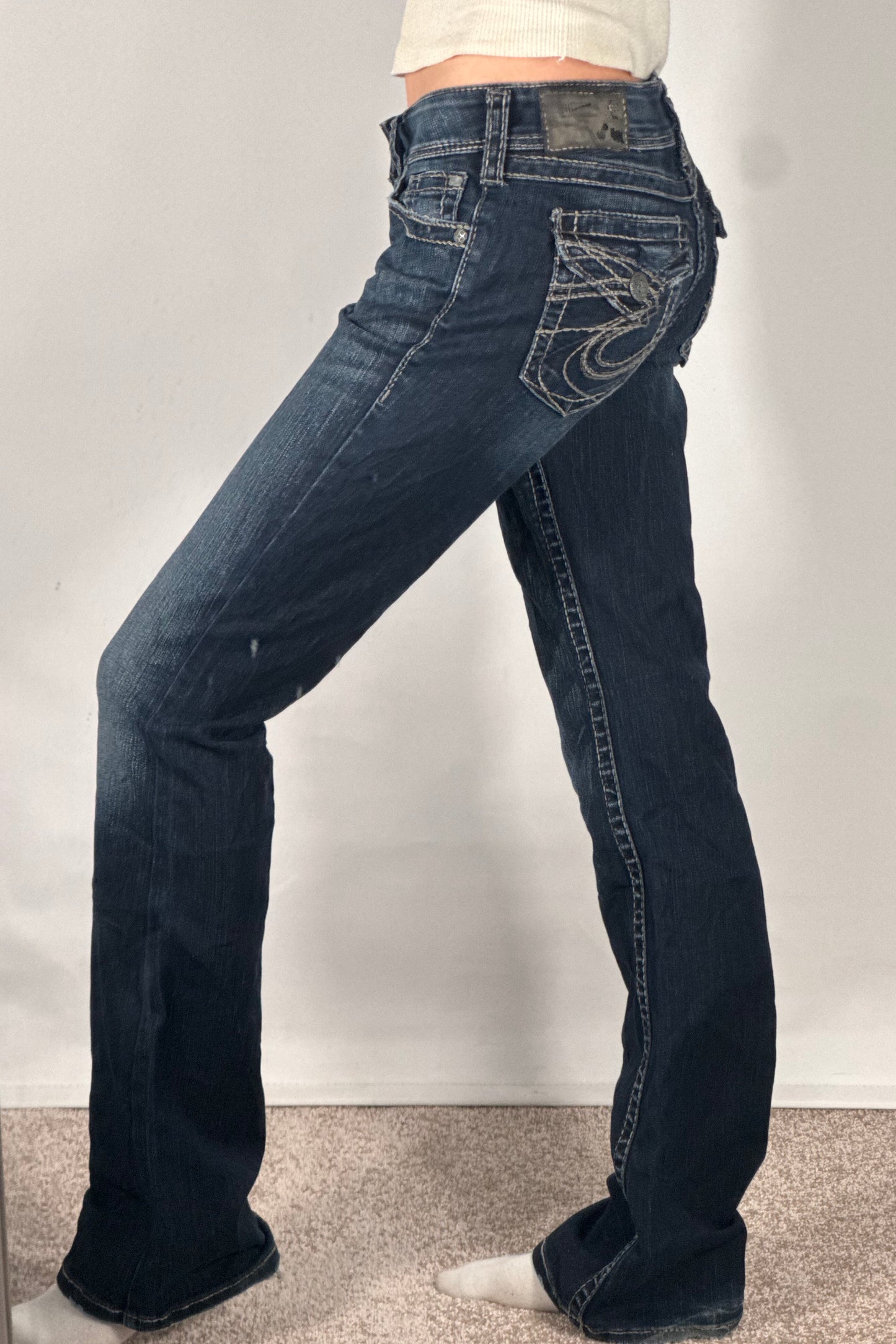 Lågmidjade jeans stl: XS