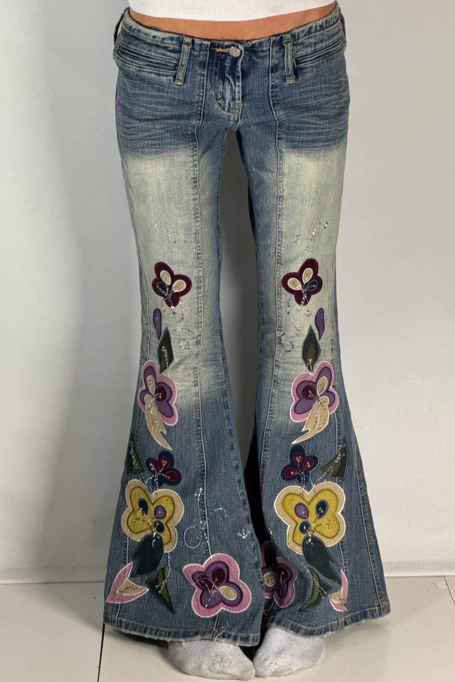 Lågmidjade jeans stl: S/M
