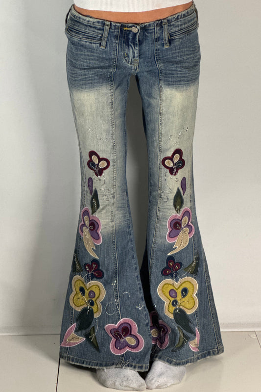 Lågmidjade jeans stl: S/M