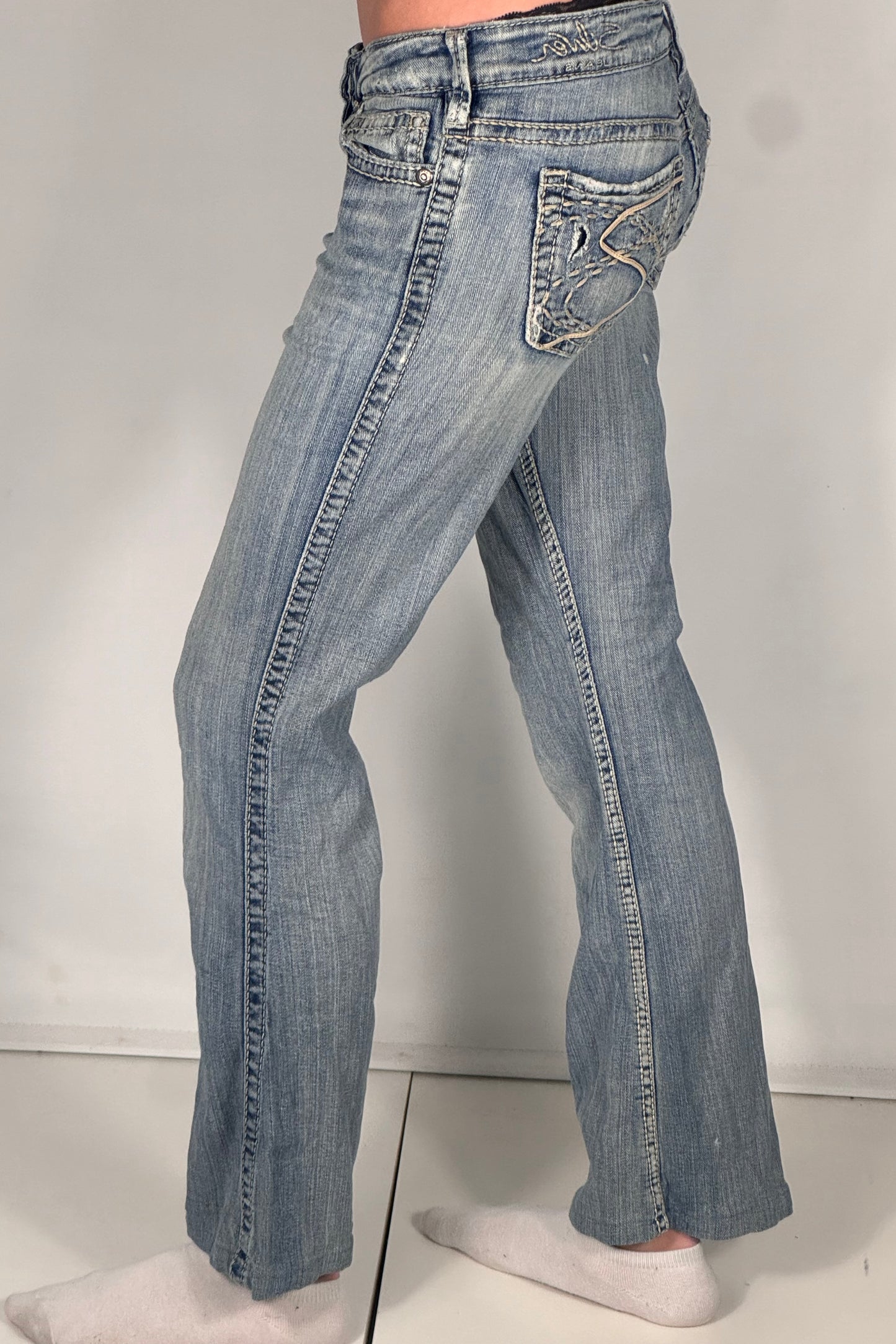 Lågmidjade jeans stl: S