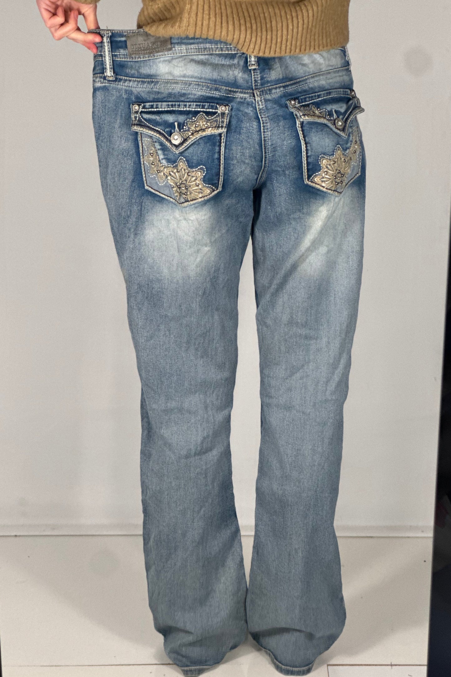 Lågmidjade jeans stl: M