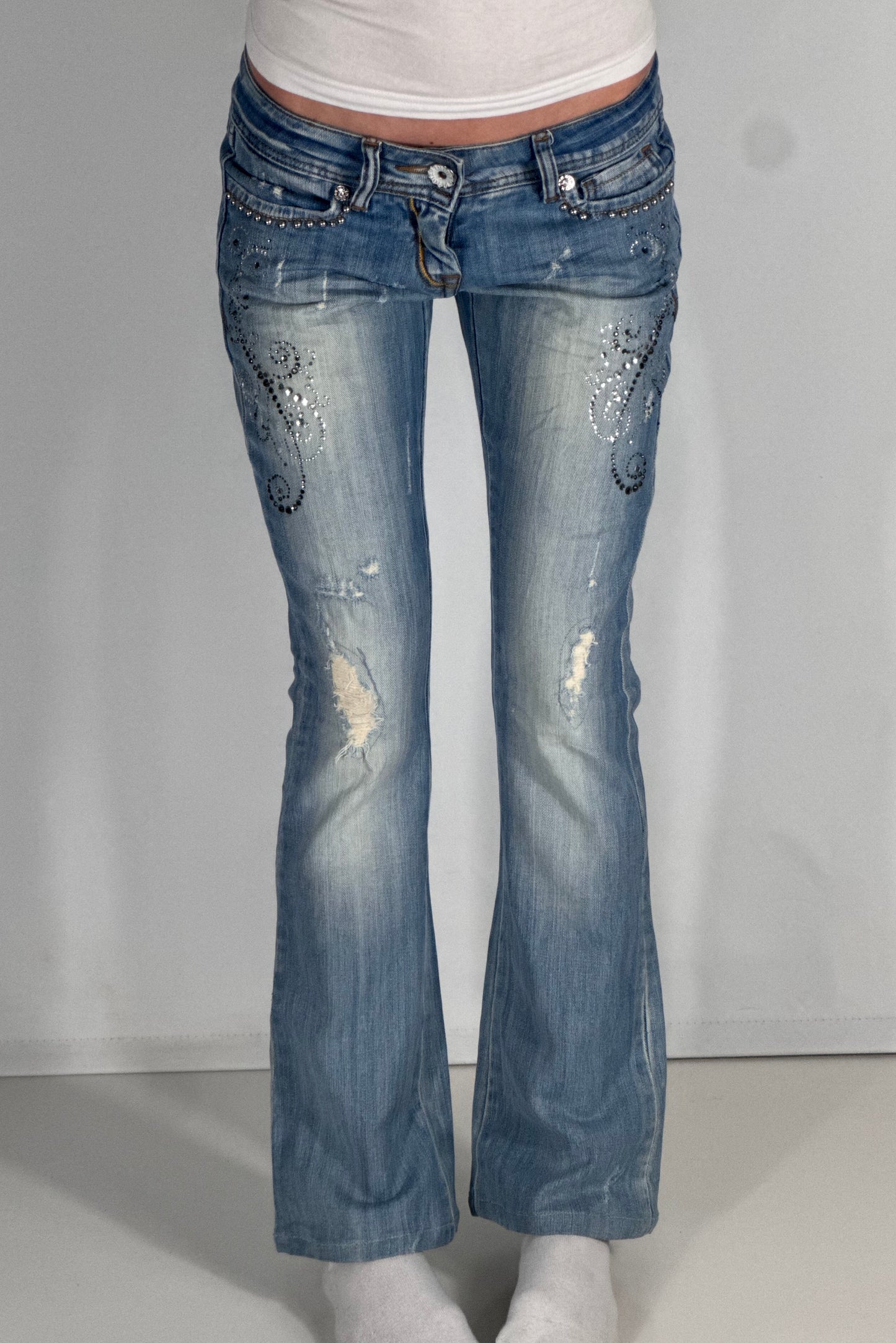 Lavtaljede jeans str: XS
