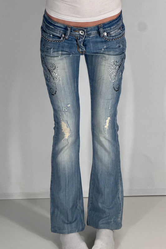Lågmidjade jeans stl: XS