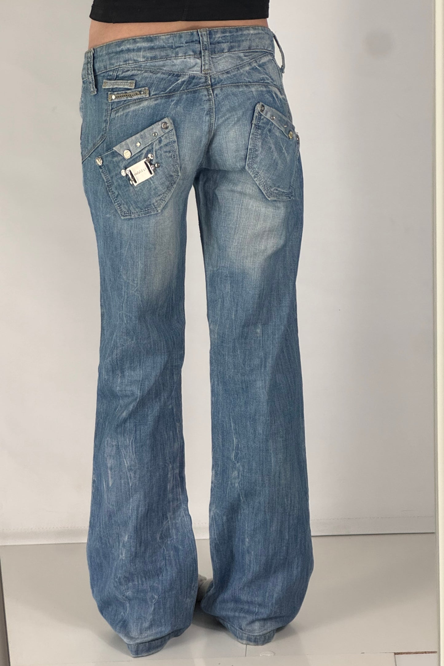 Lågmidjade jeans stl: S