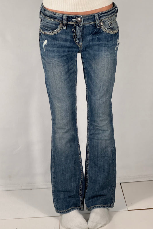 Lågmidjade jeans stl: S
