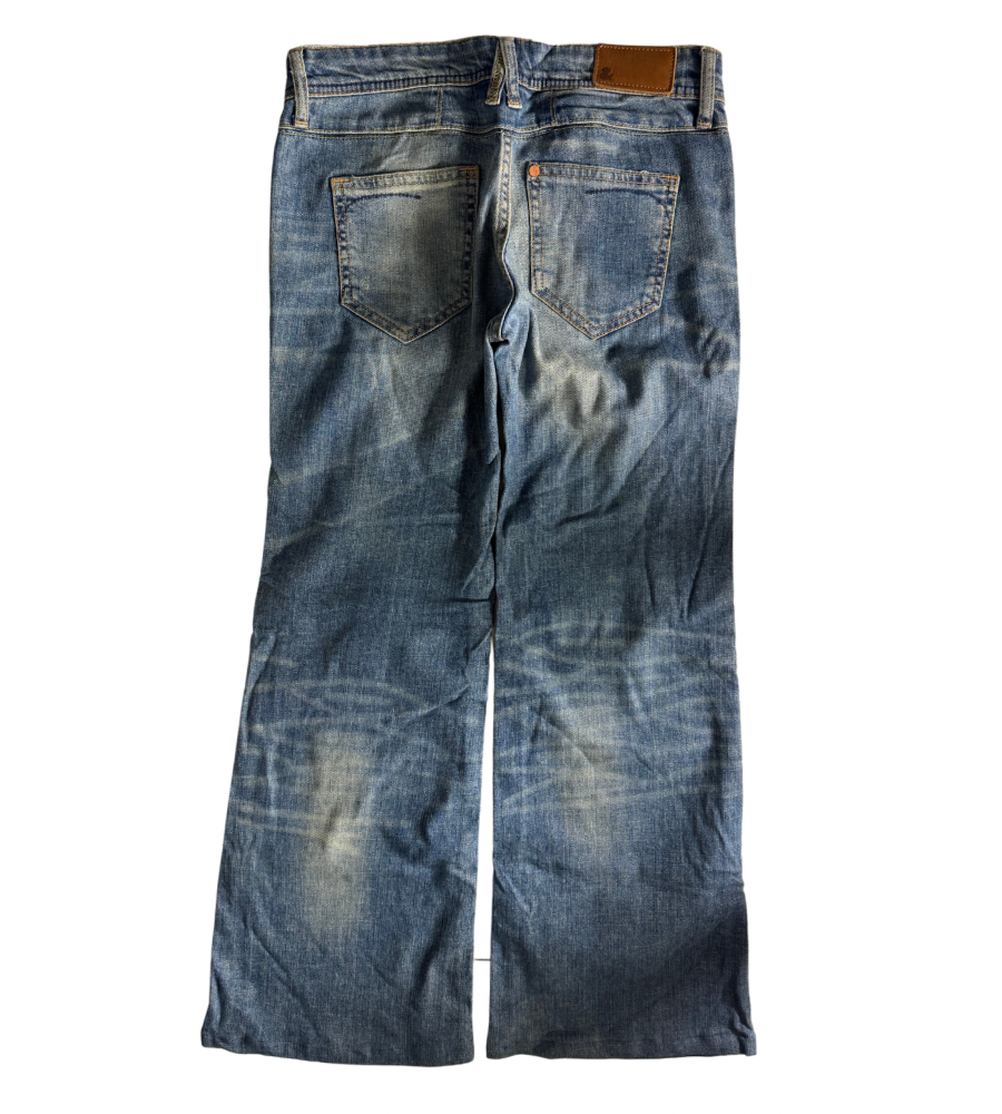 Lågmidjade jeans–stl: S