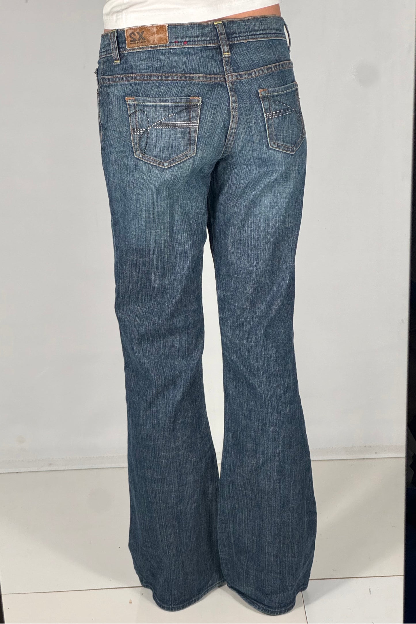 Lavtaljede jeans str: S