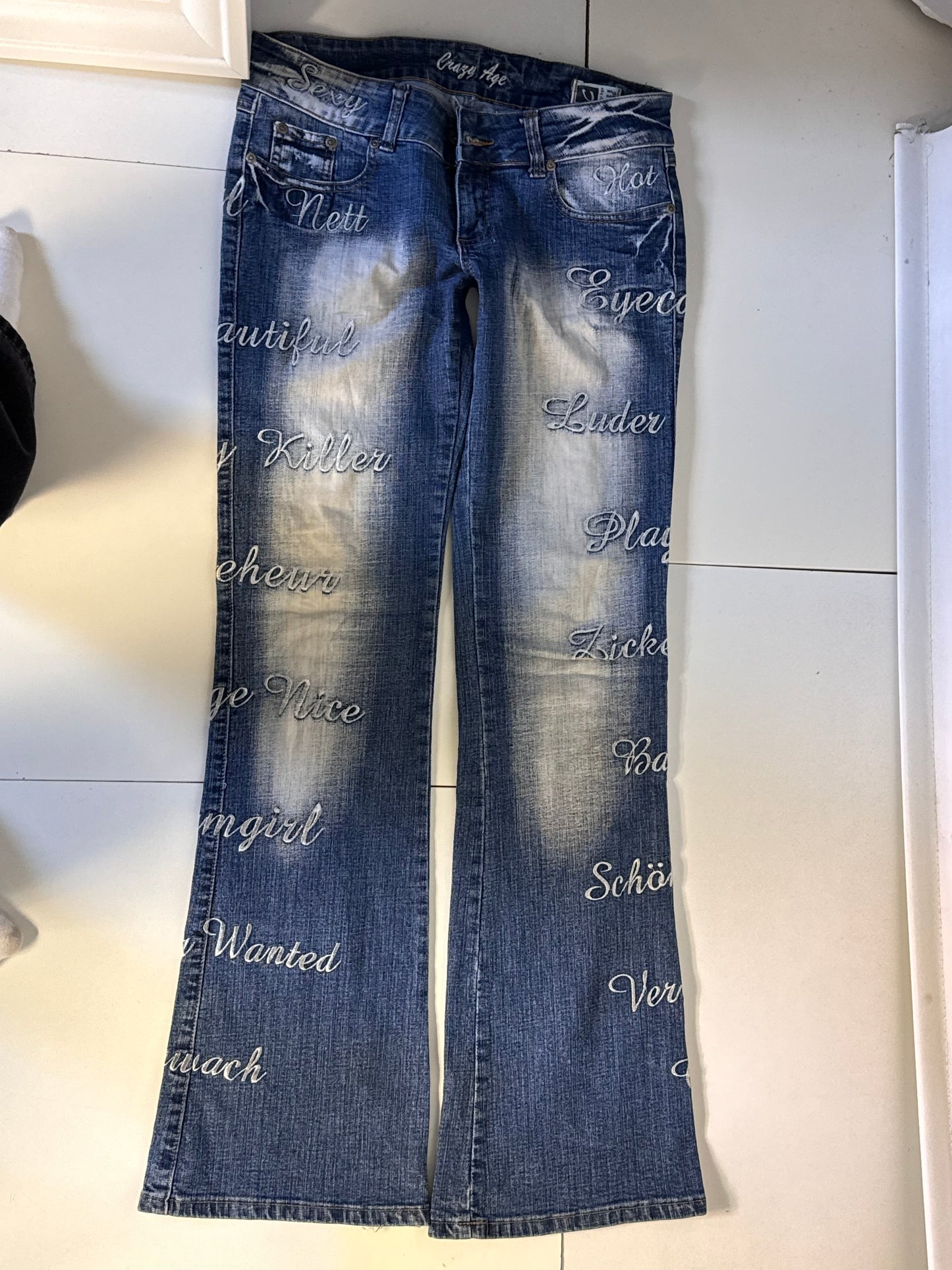 Lågmidjade jeans stl: S
