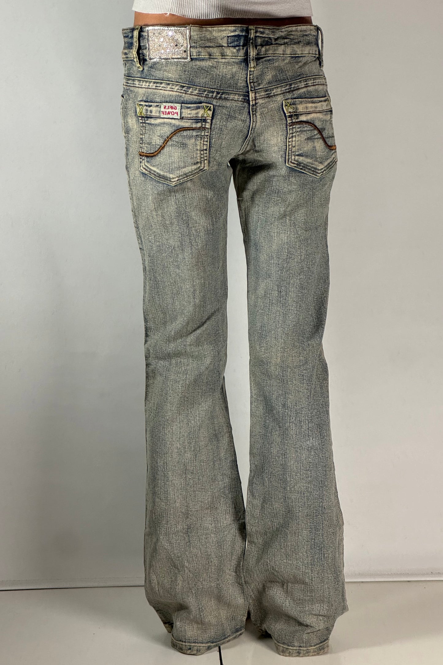 Lågmidjade jeans stl: S/M