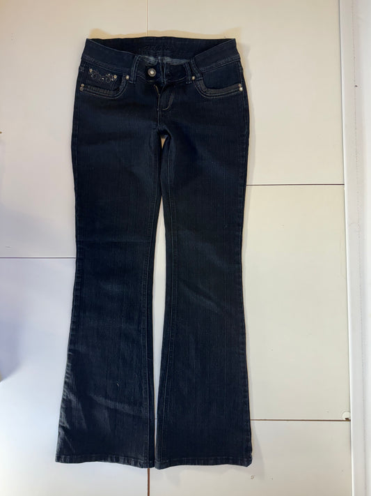 Lågmidjade jeans–stl: S