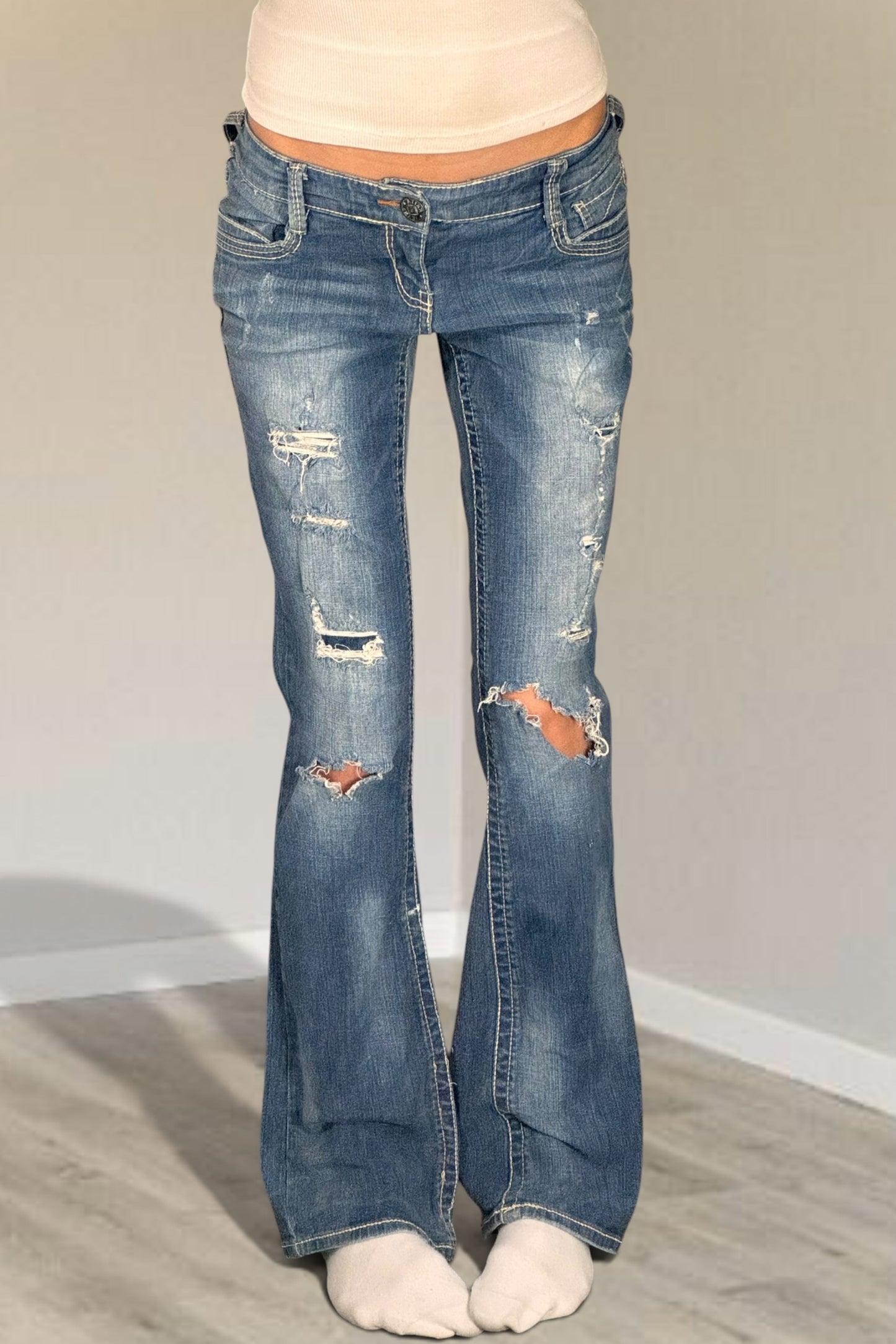 Lågmidjade jeans stl: XS/S
