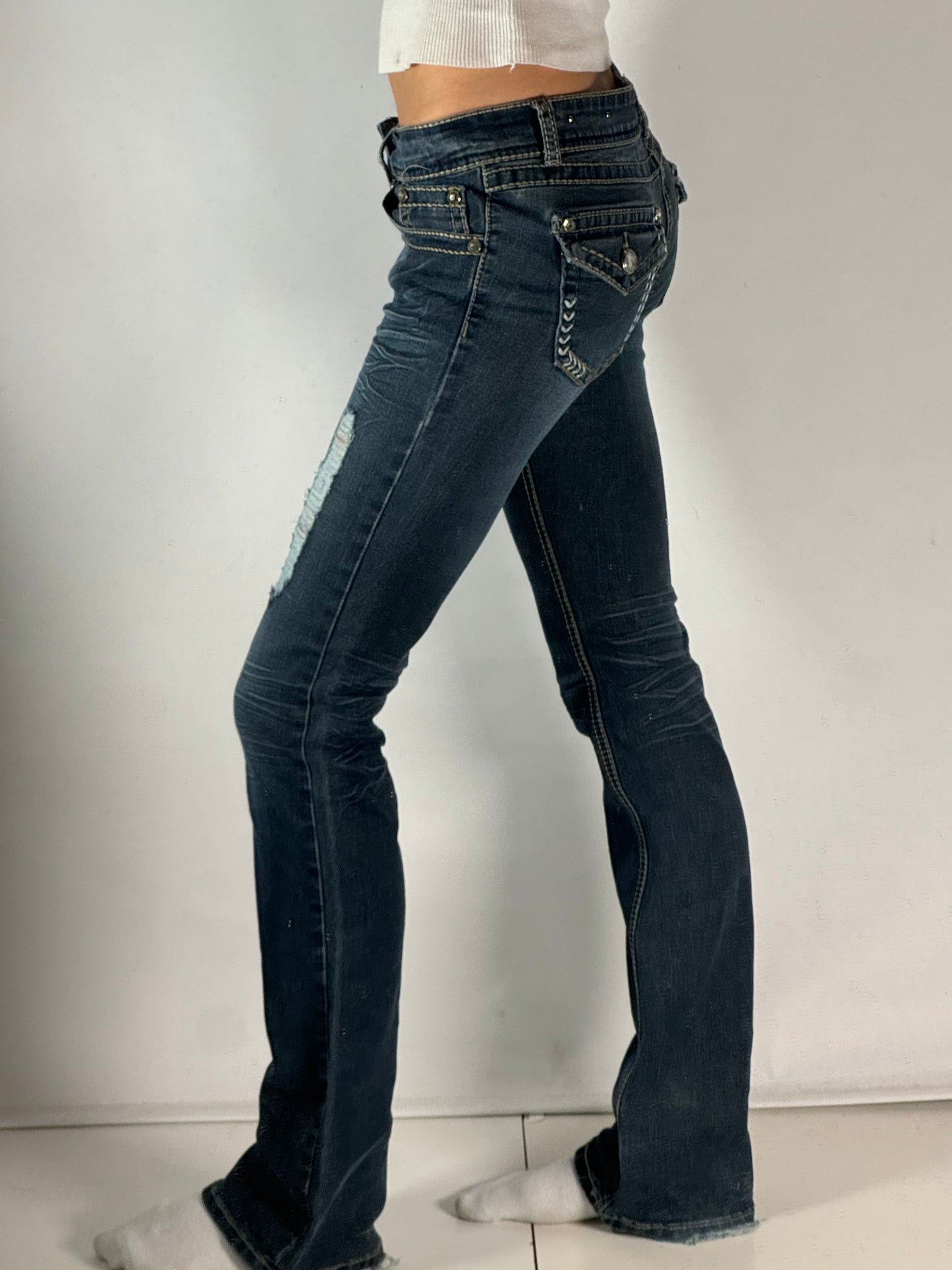 Lågmidjade jeans stl: XS
