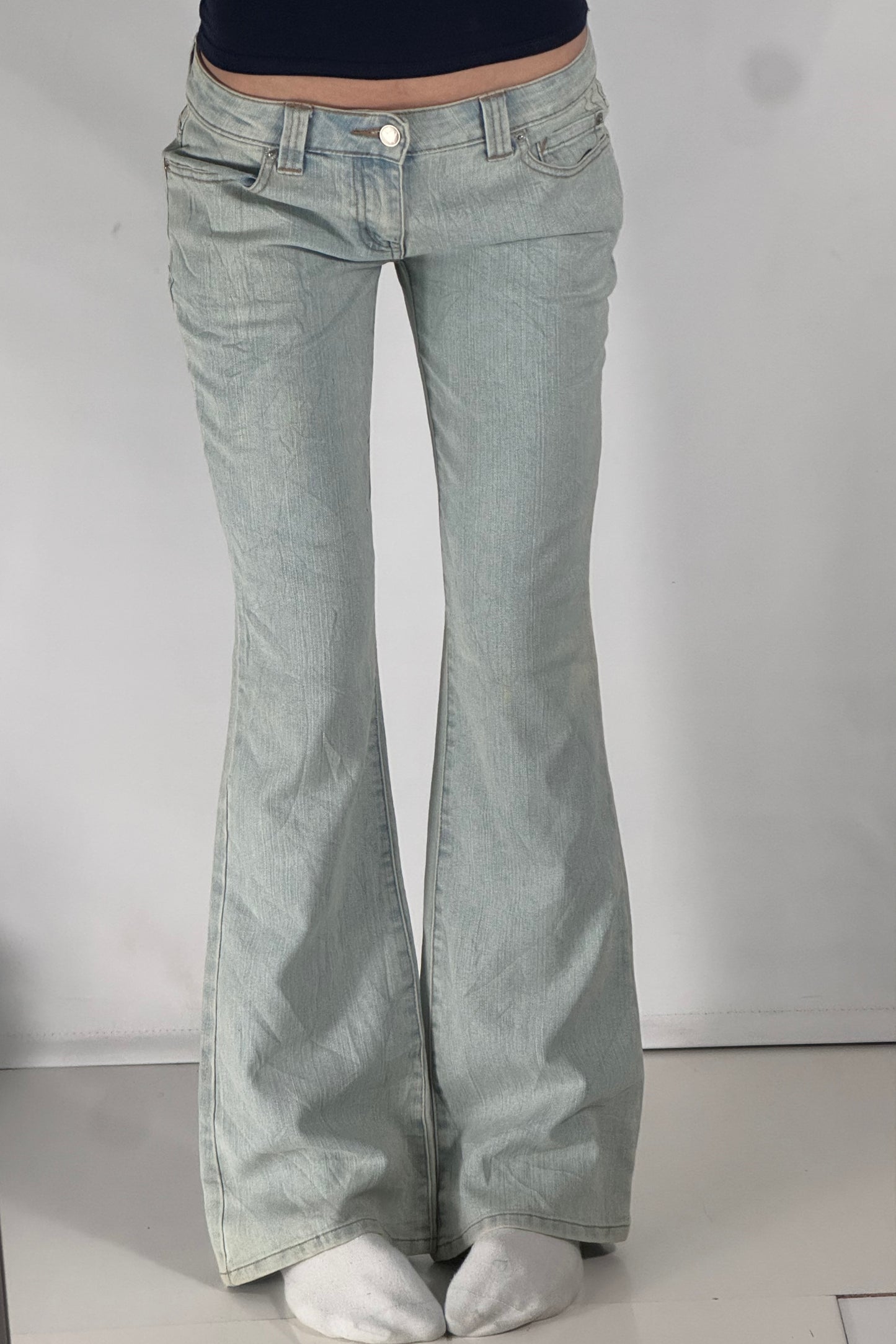 Lavtaljede jeans str: S