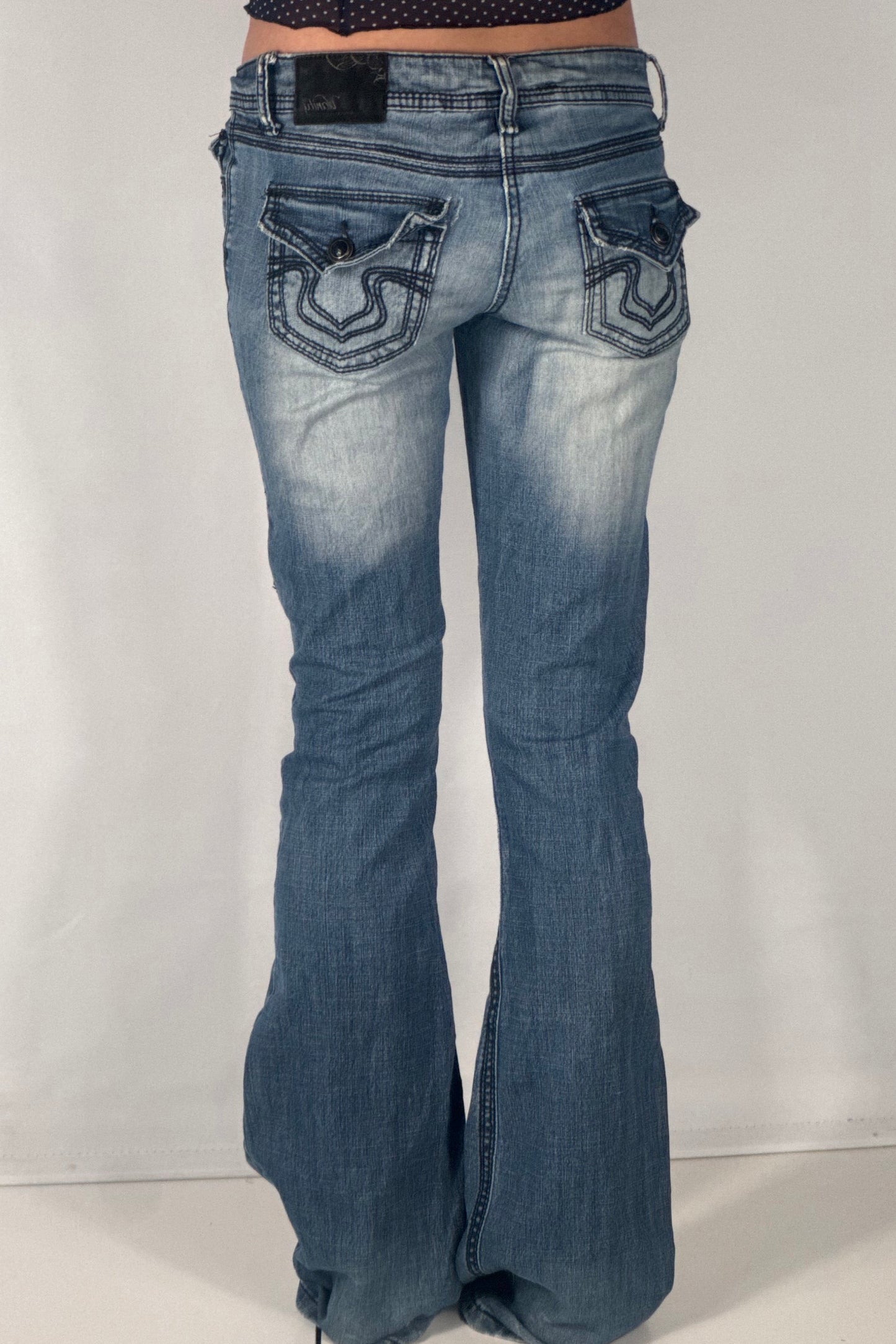 Lavtaljede jeans str: S
