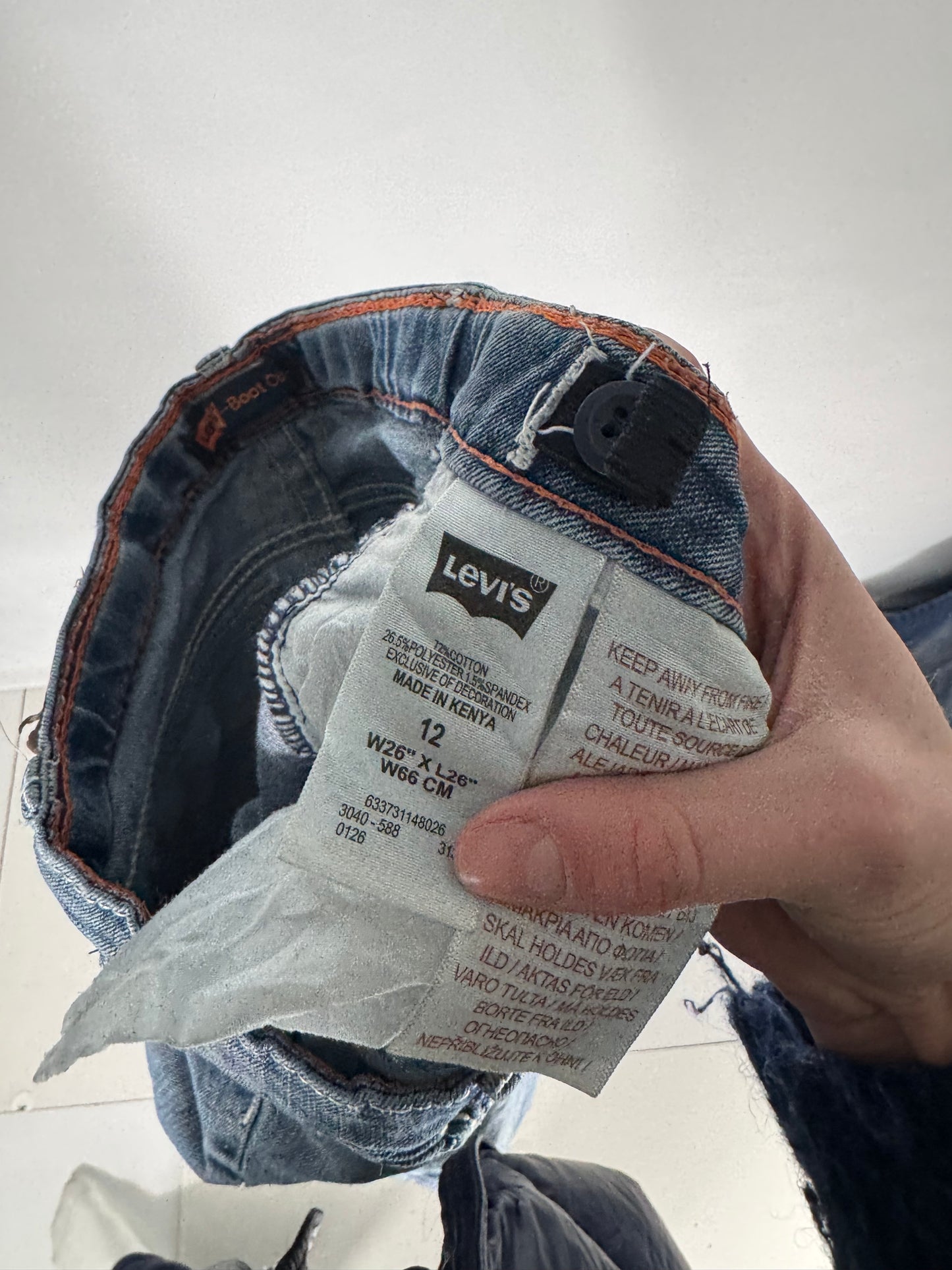 Lågmidjade jeans stl: XXXS