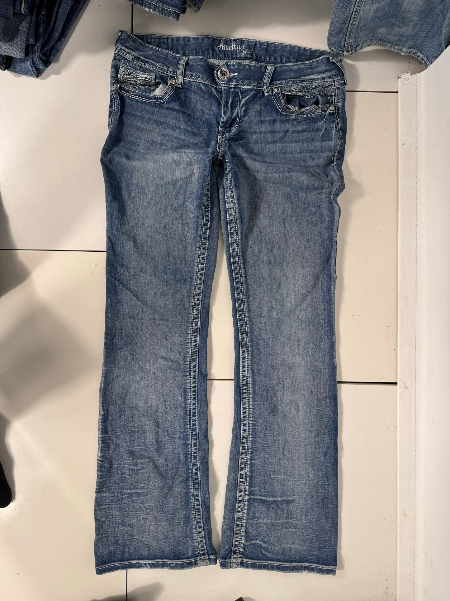 Lavtaljede jeans str: M