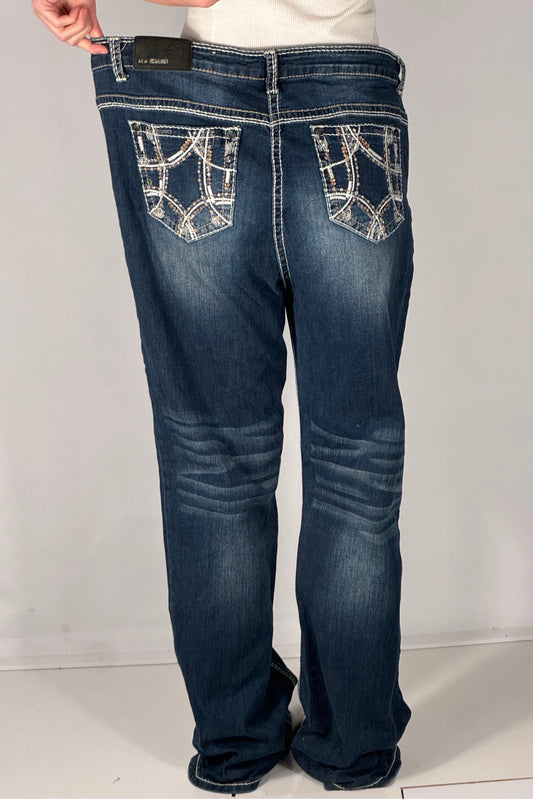 Utsvingte jeans str: XXL