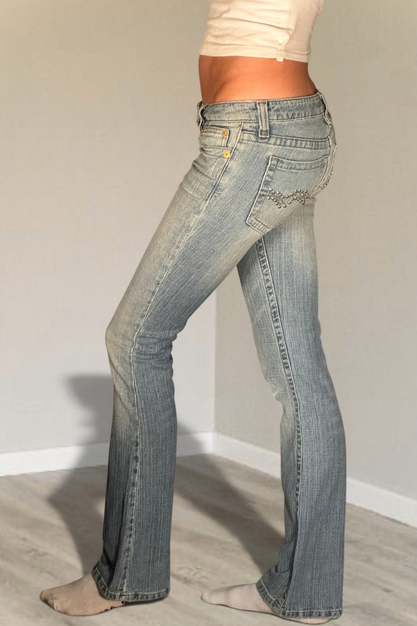 Lågmidjade jeans stl: XS