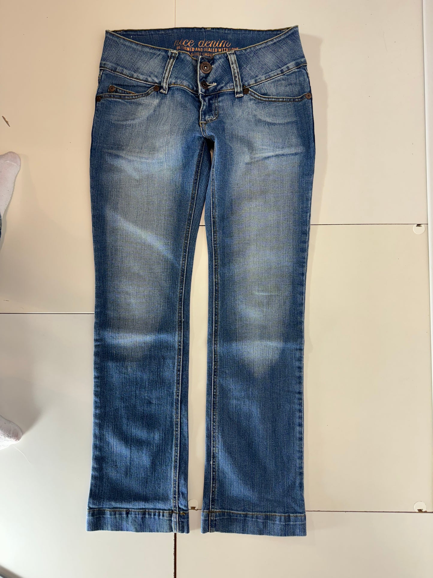 Lågmidjade jeans stl: S