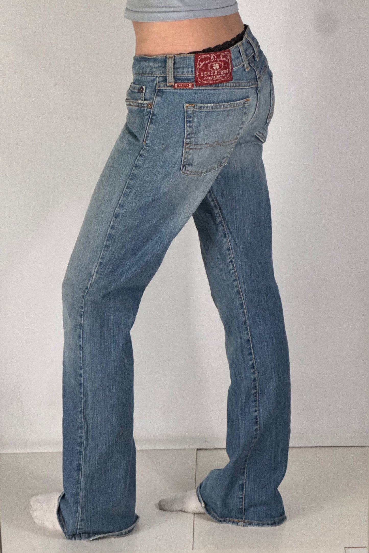 Lågmidjade jeans stl: S/M