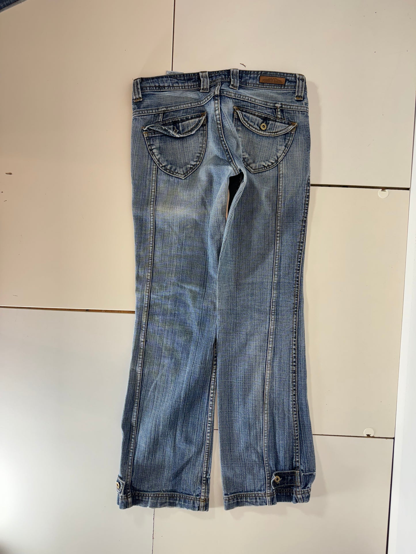 Lågmidjade jeans–stl: S