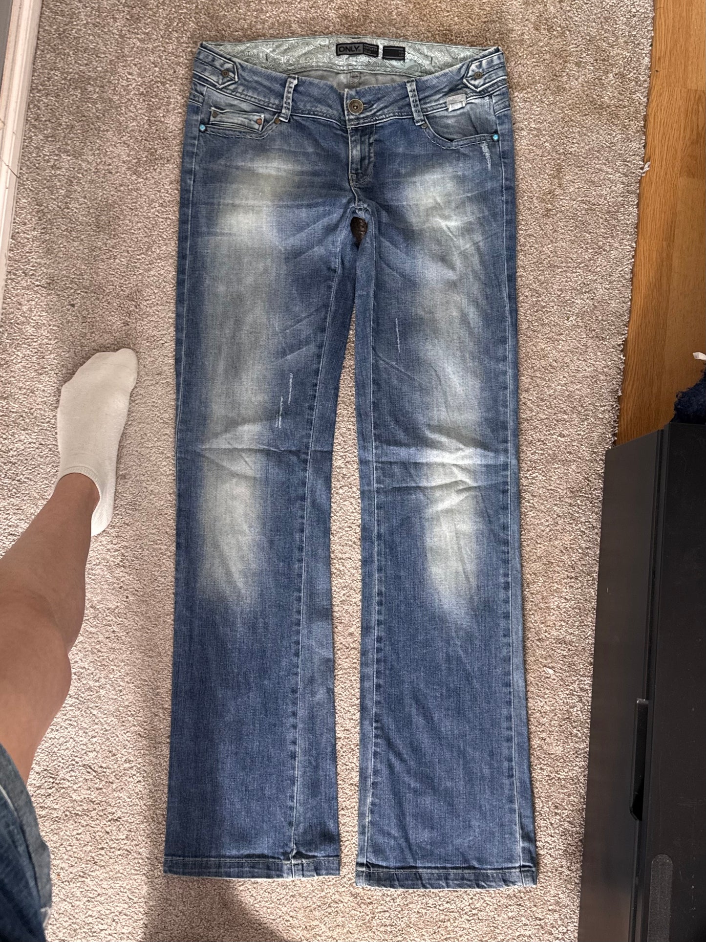 Lågmidjade jeans stl: S/M