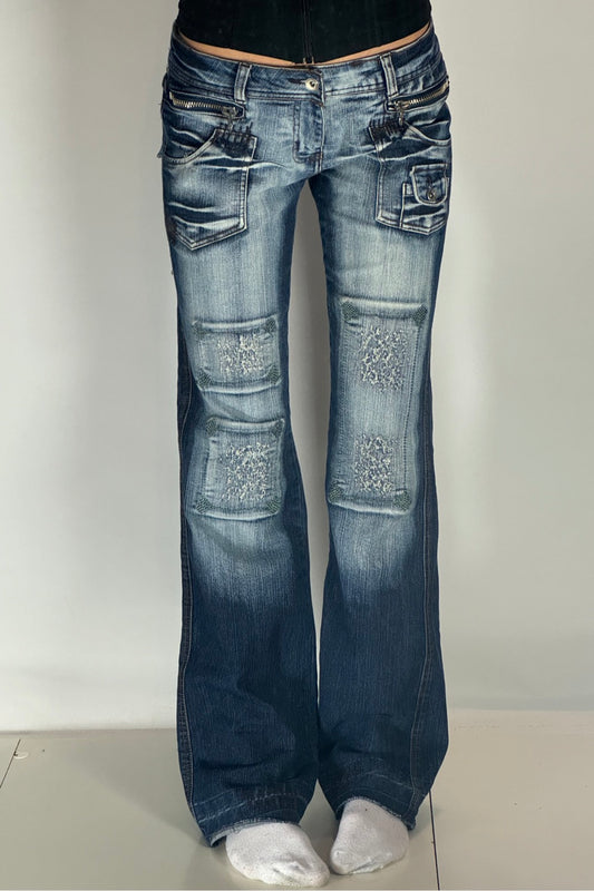 Lågmidjade jeans stl: M