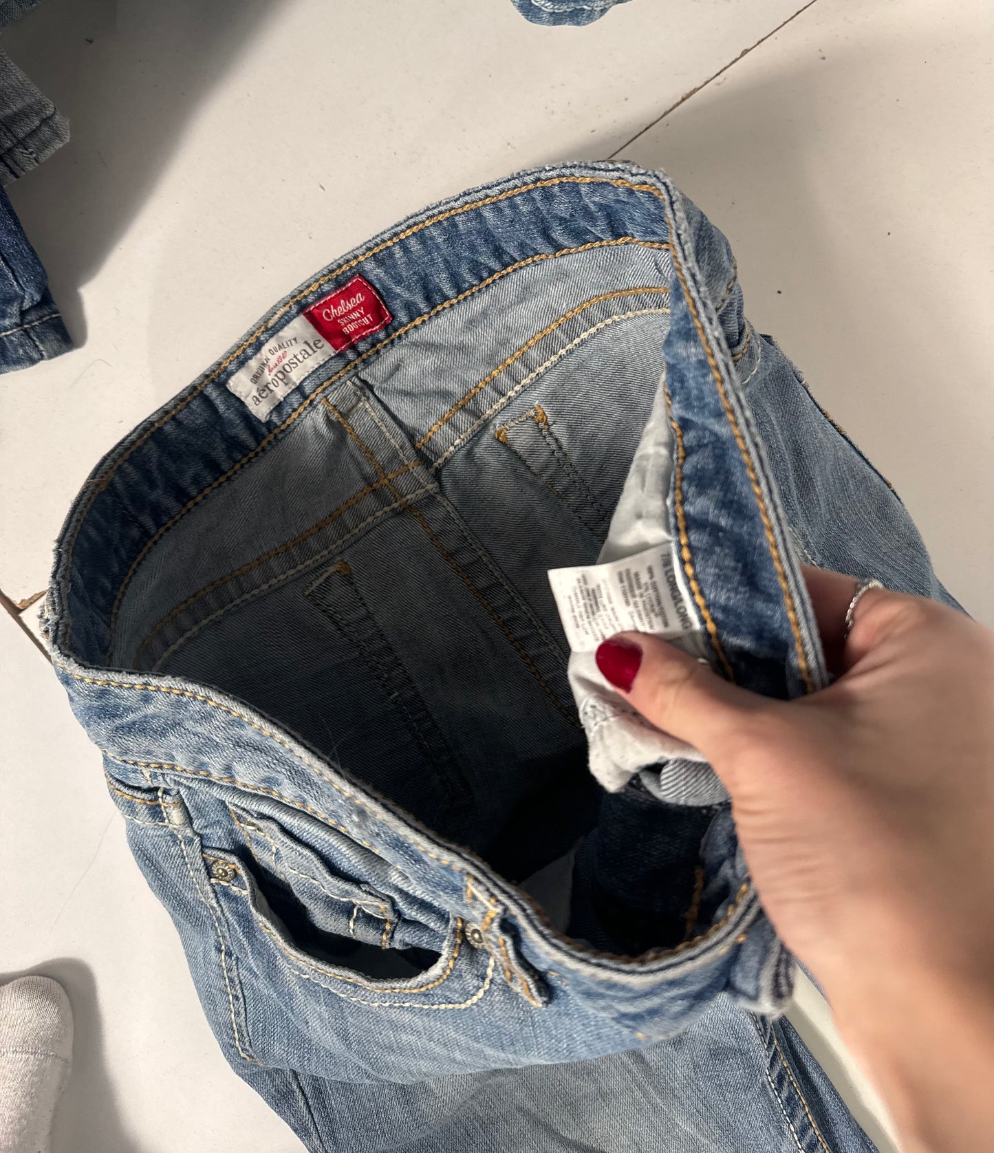 Lågmidjade jeans stl: S