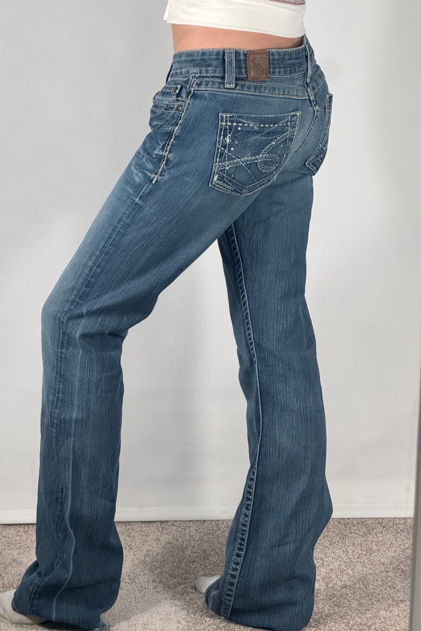 Lågmidjade jeans stl: S