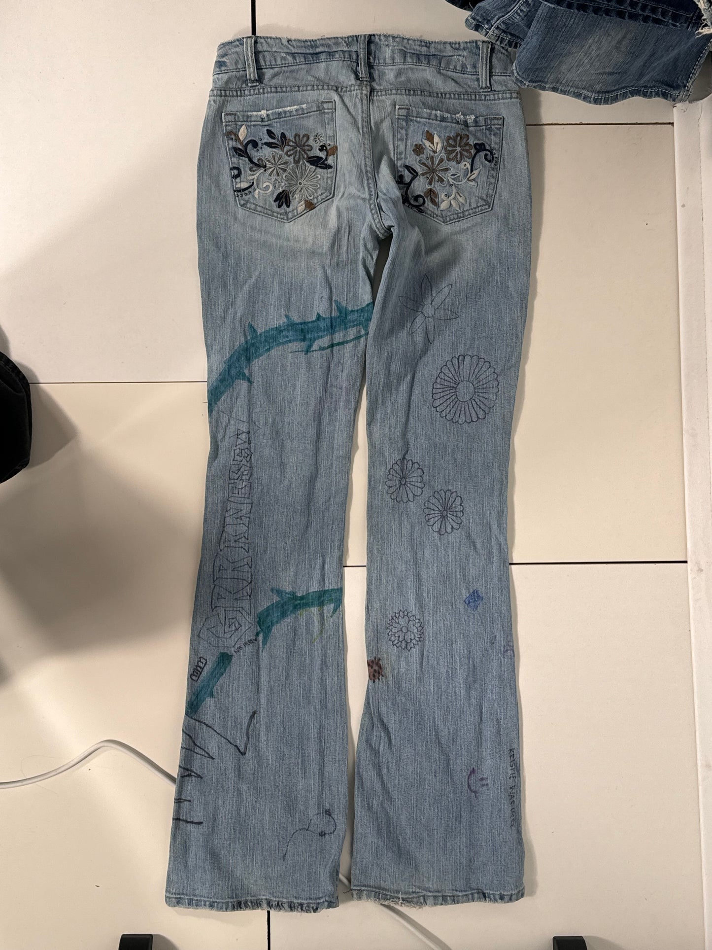 Lågmidjade jeans stl: XS