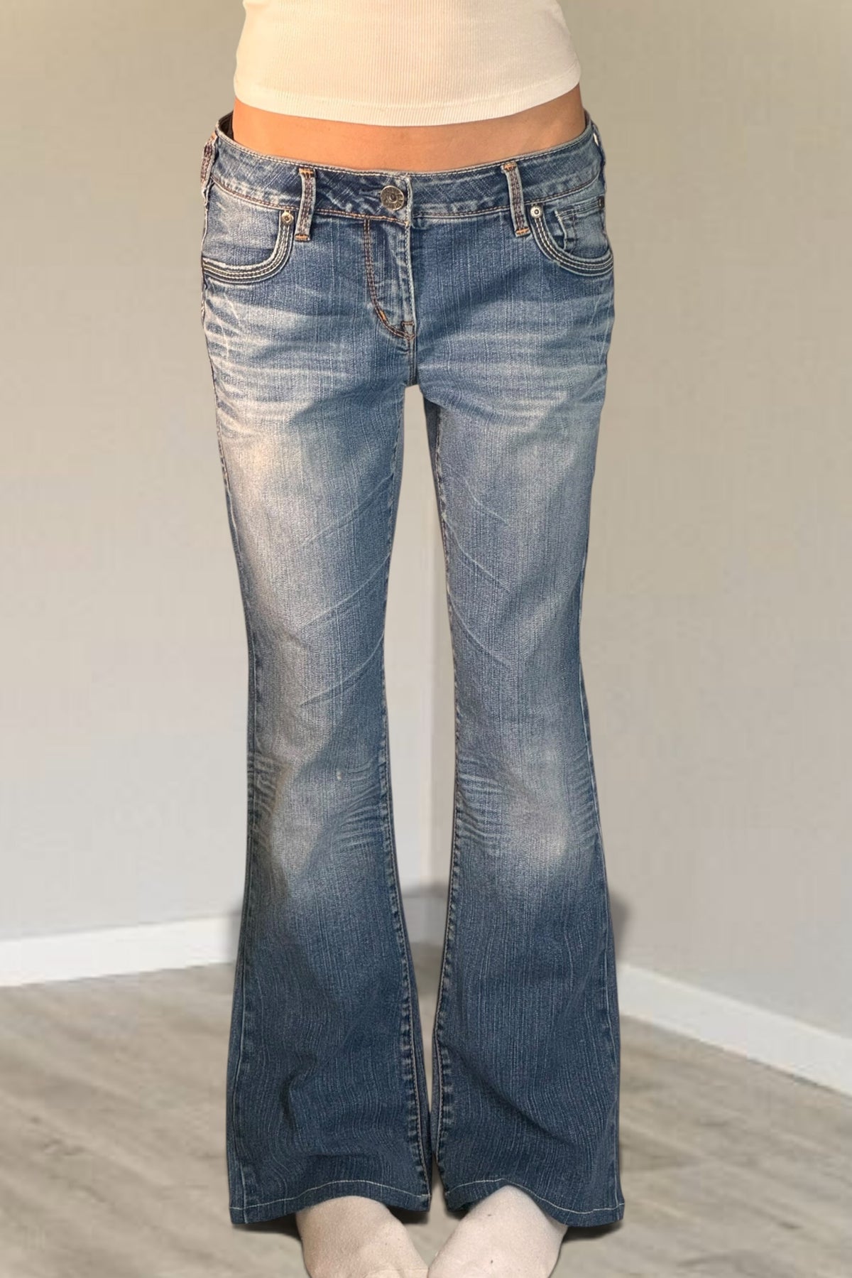 Lågmidjade jeans stl: M