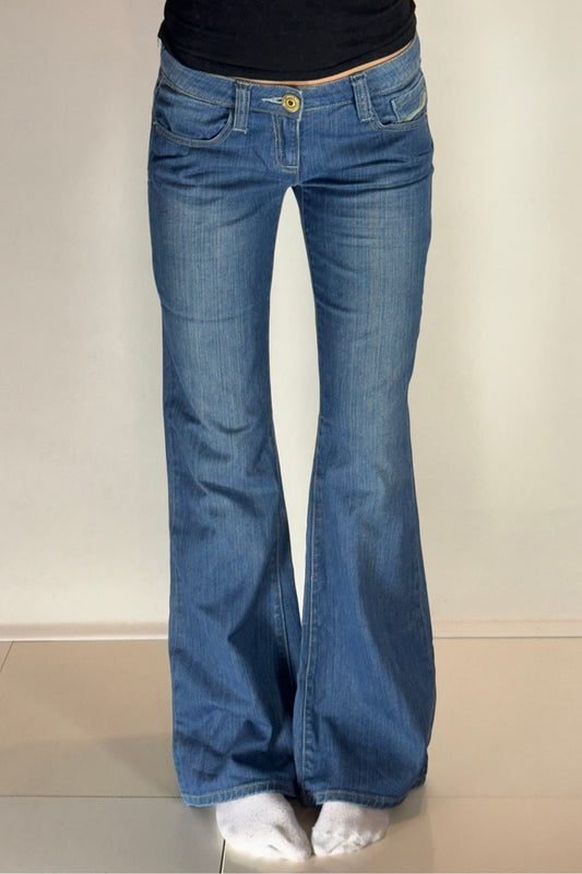 Lågmidjade jeans–stl: XS