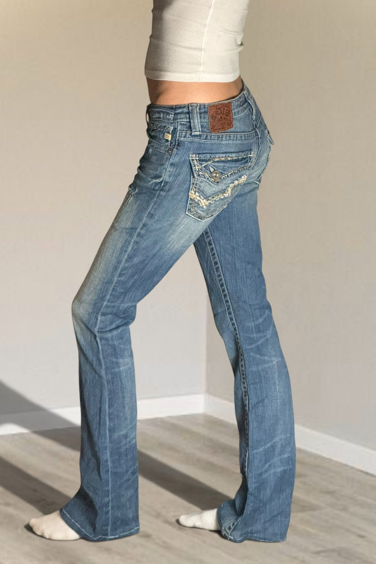 Lågmidjade jeans stl: XS