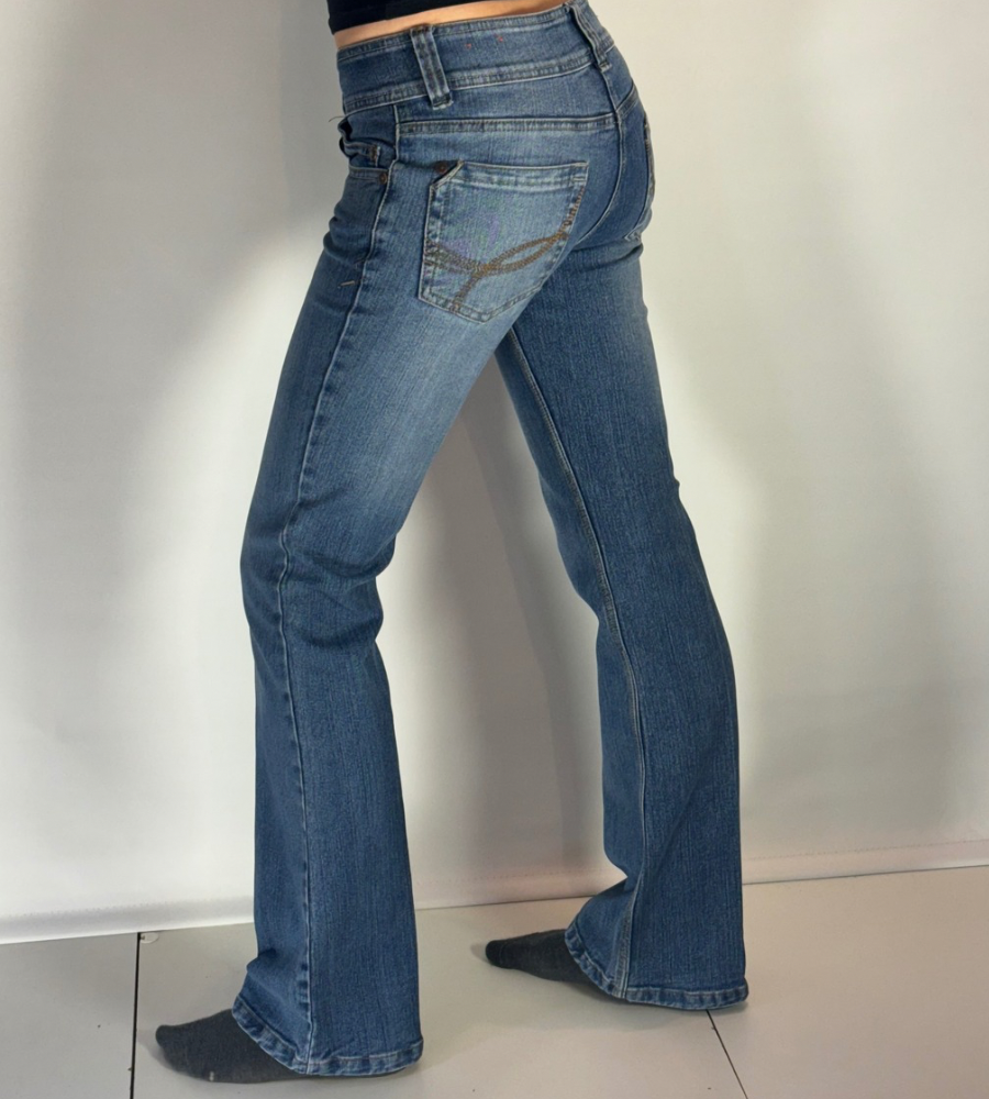 Lågmidjade jeans–stl: XS