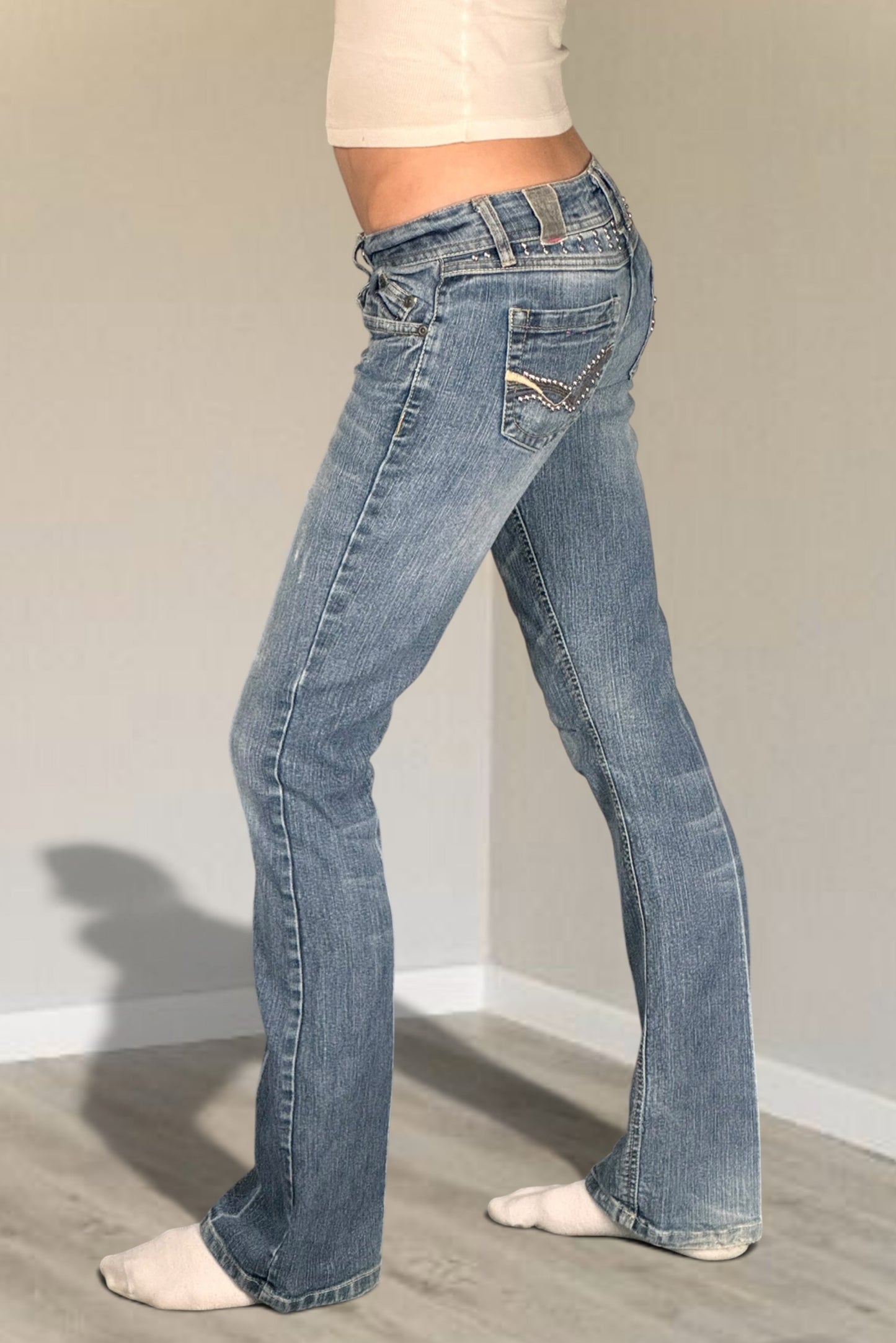 Lågmidjade jeans stl: XS