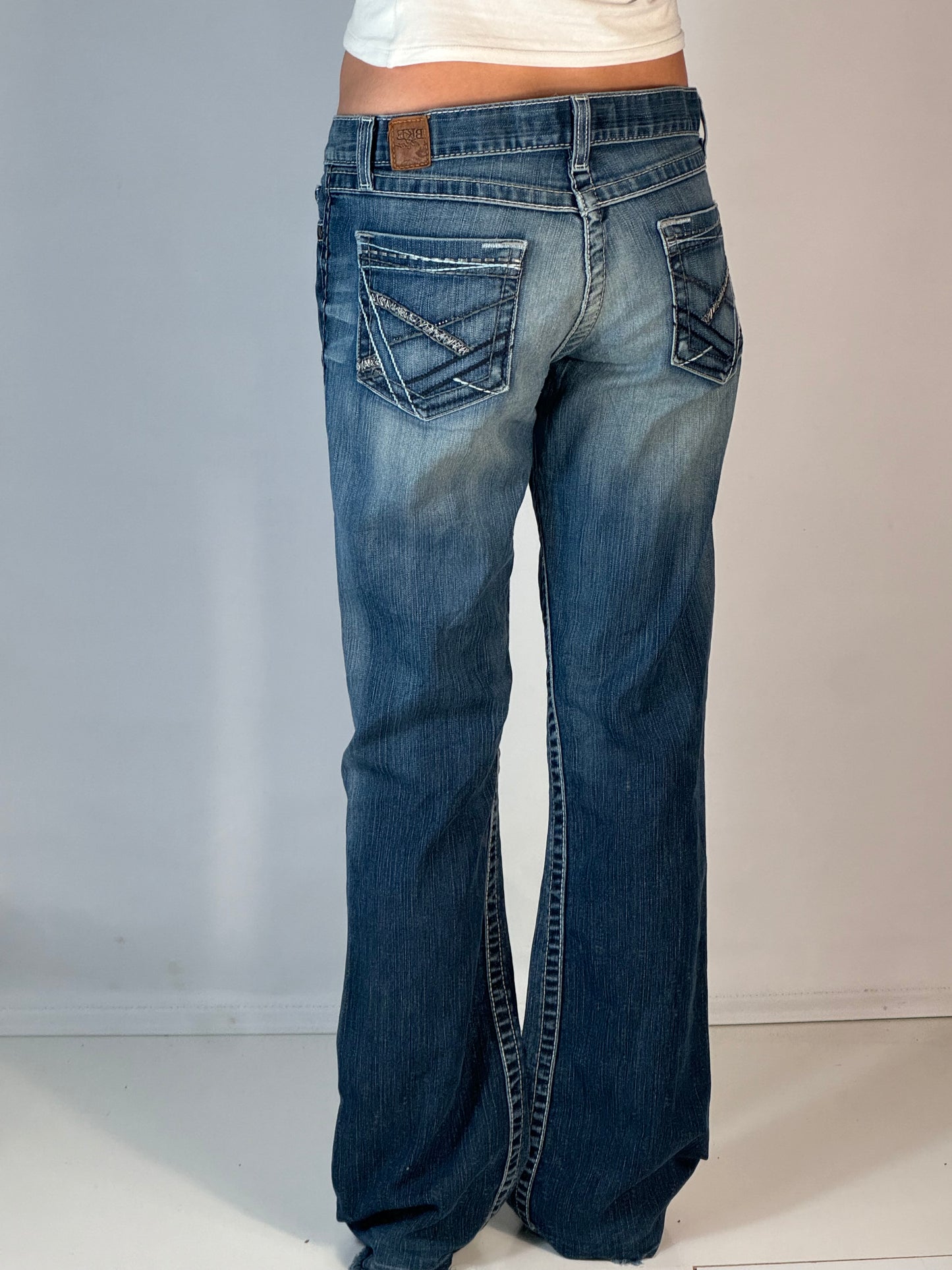 Lavtaljede jeans str: S