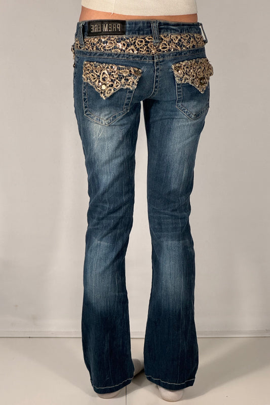 Lågmidjade jeans stl: XS/S