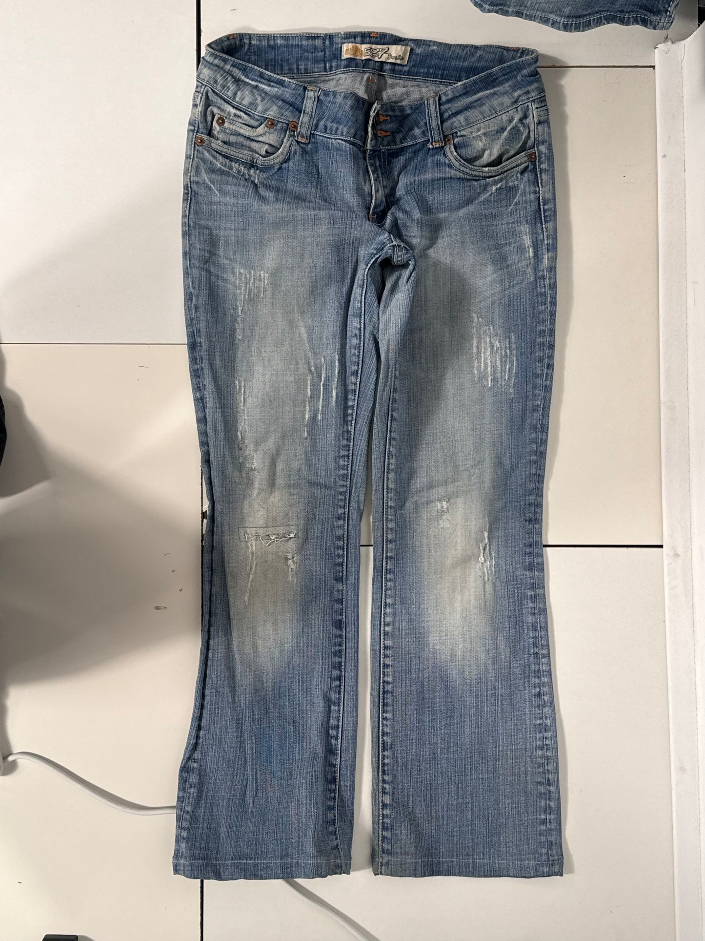Lavtaljede jeans str: S