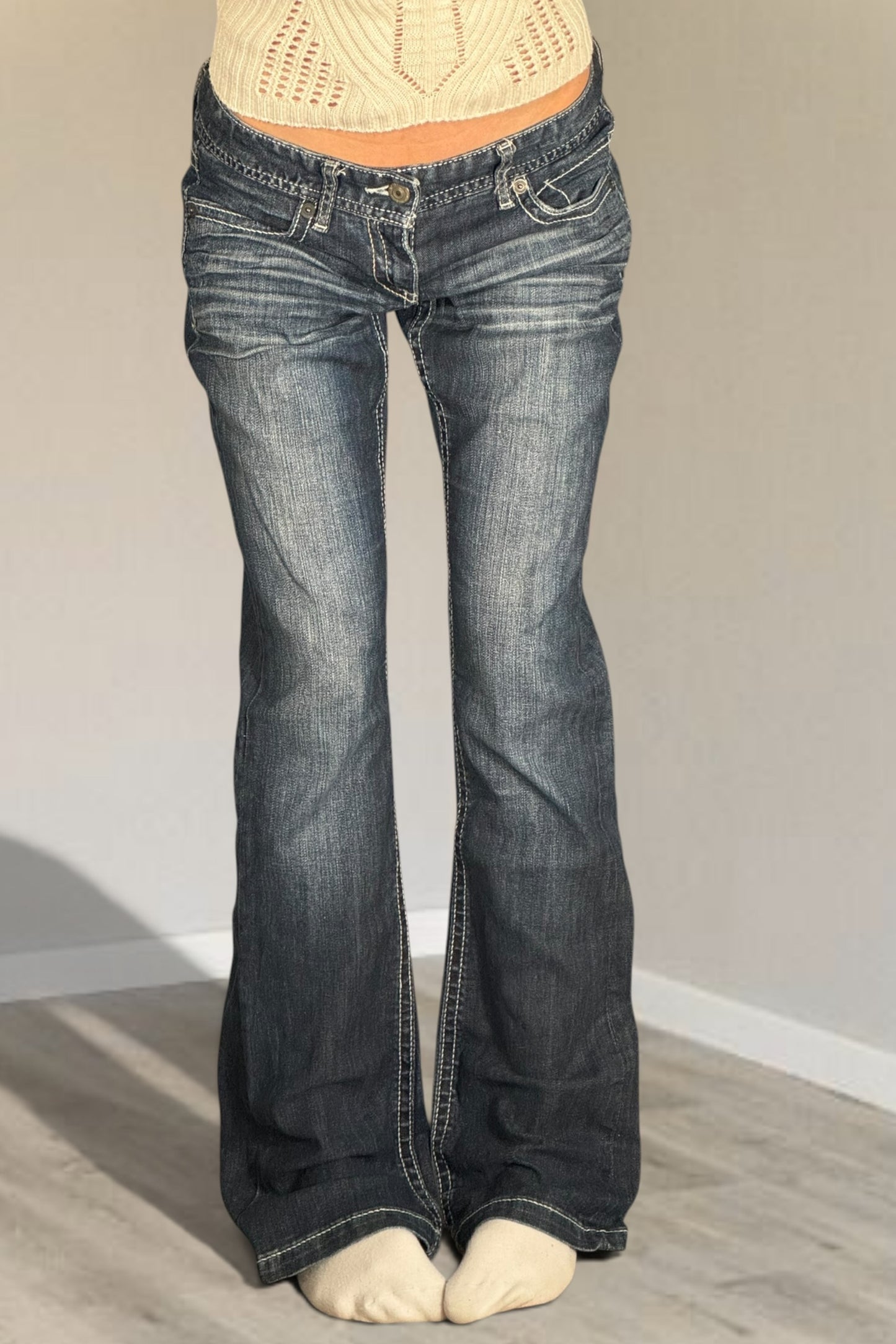 Lågmidjade jeans stl: S