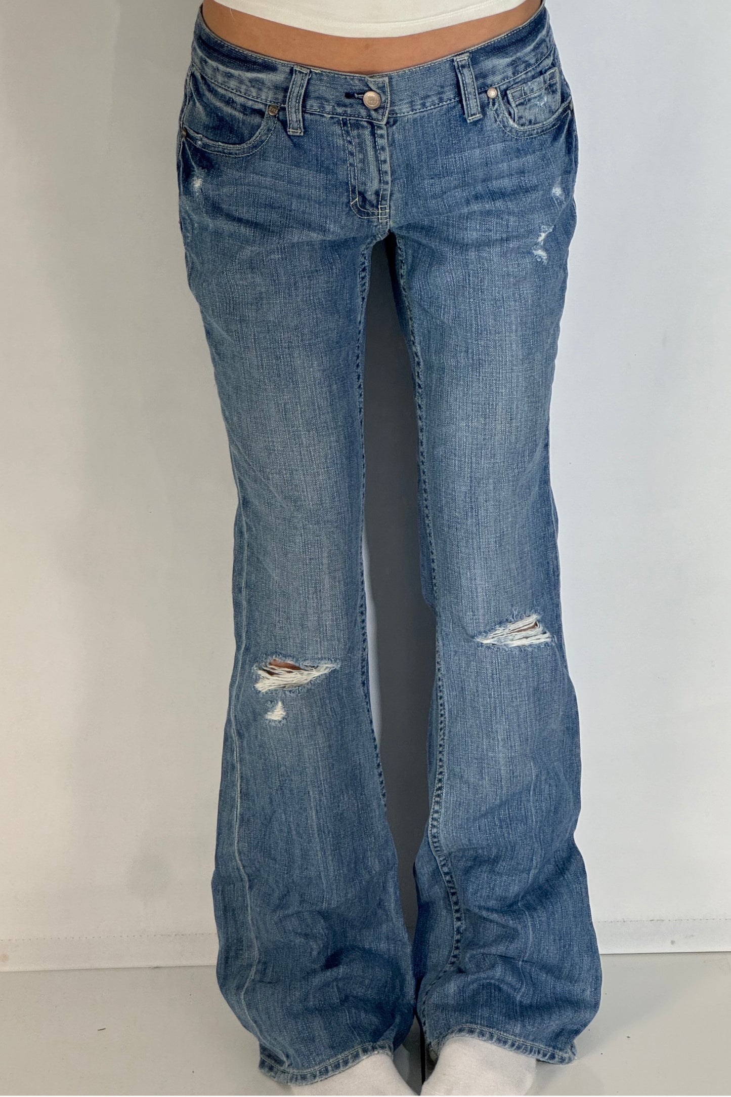 Lavtaljede jeans str: S/M