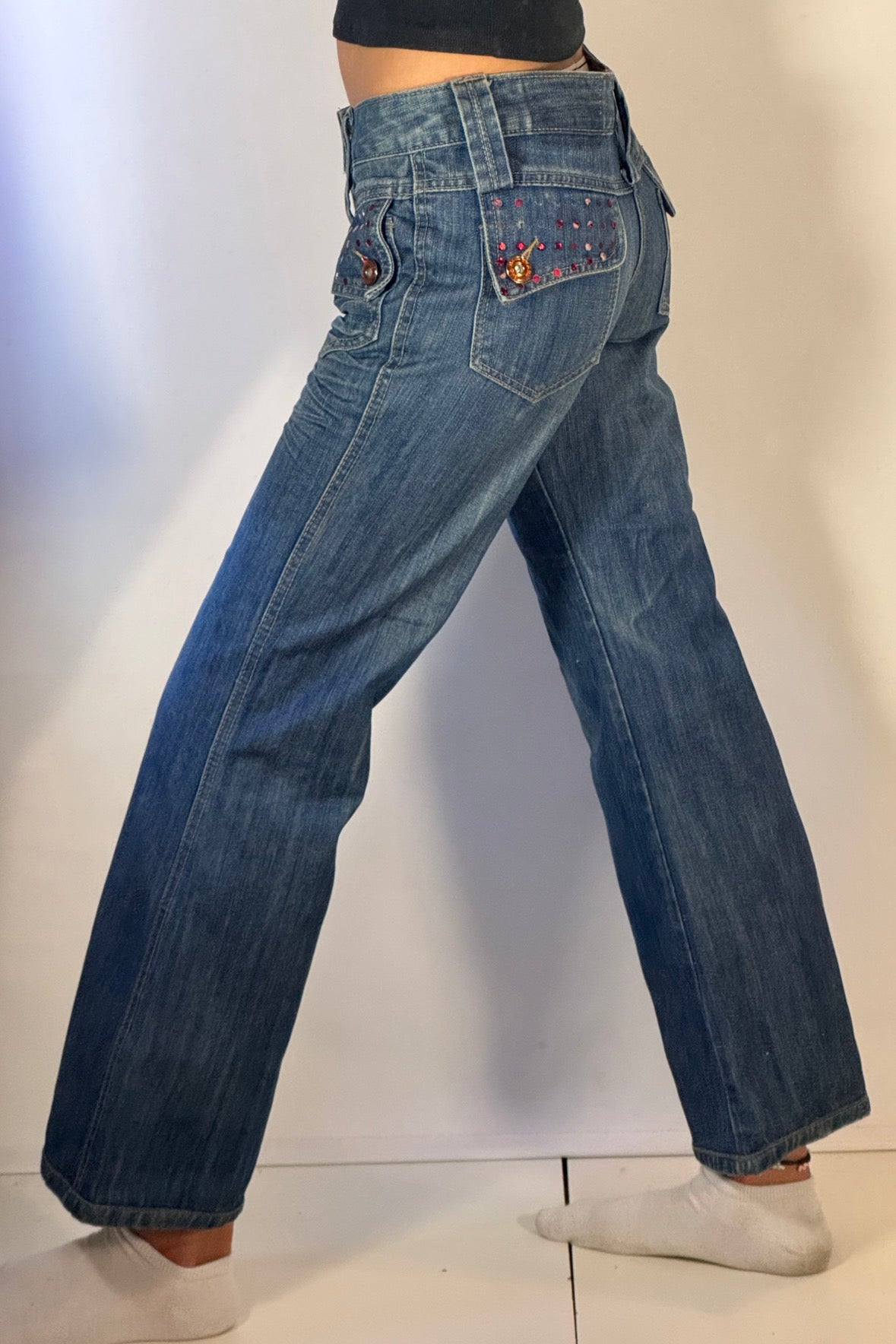Lågmidjade jeans stl: XS