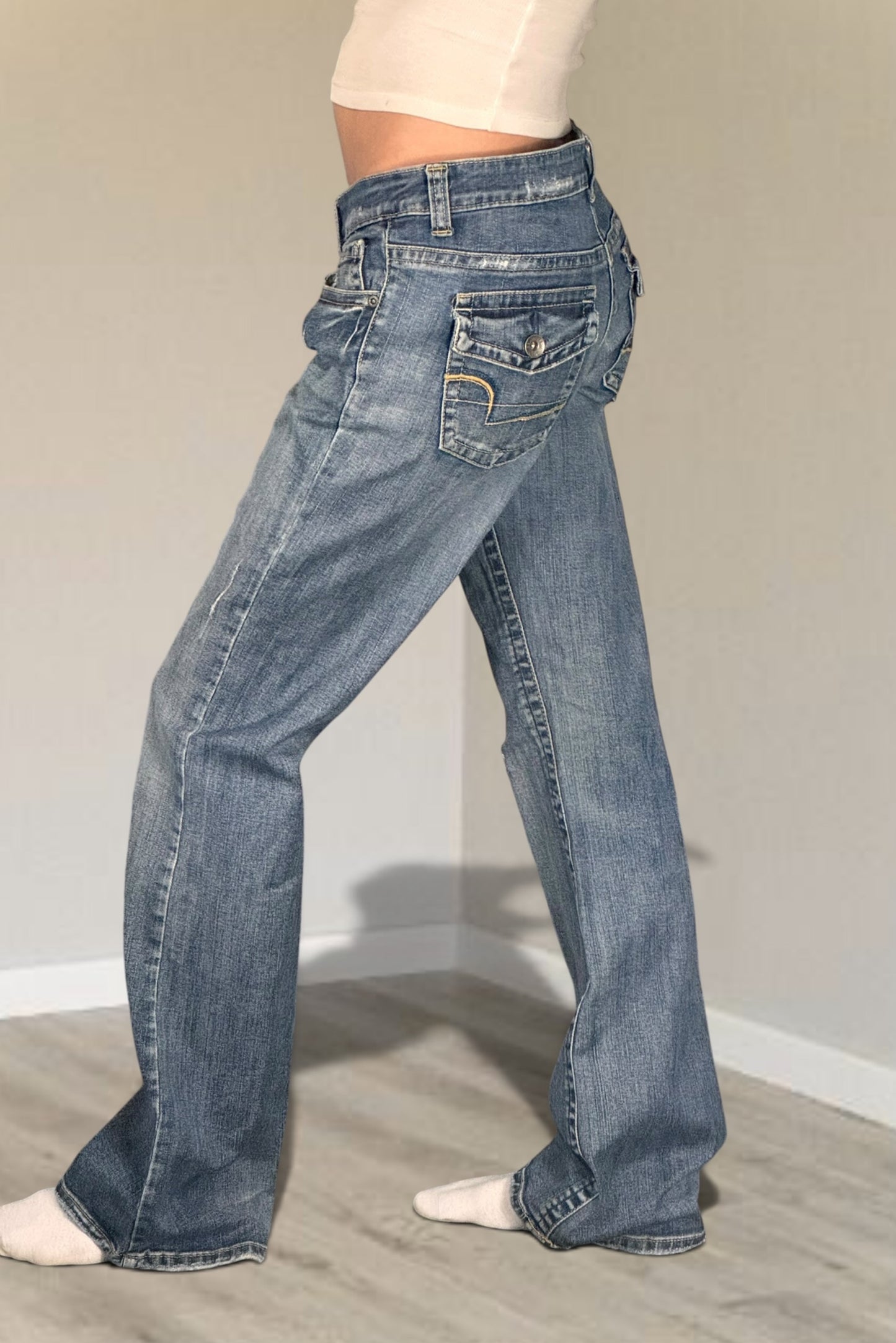 Lågmidjade jeans stl: M