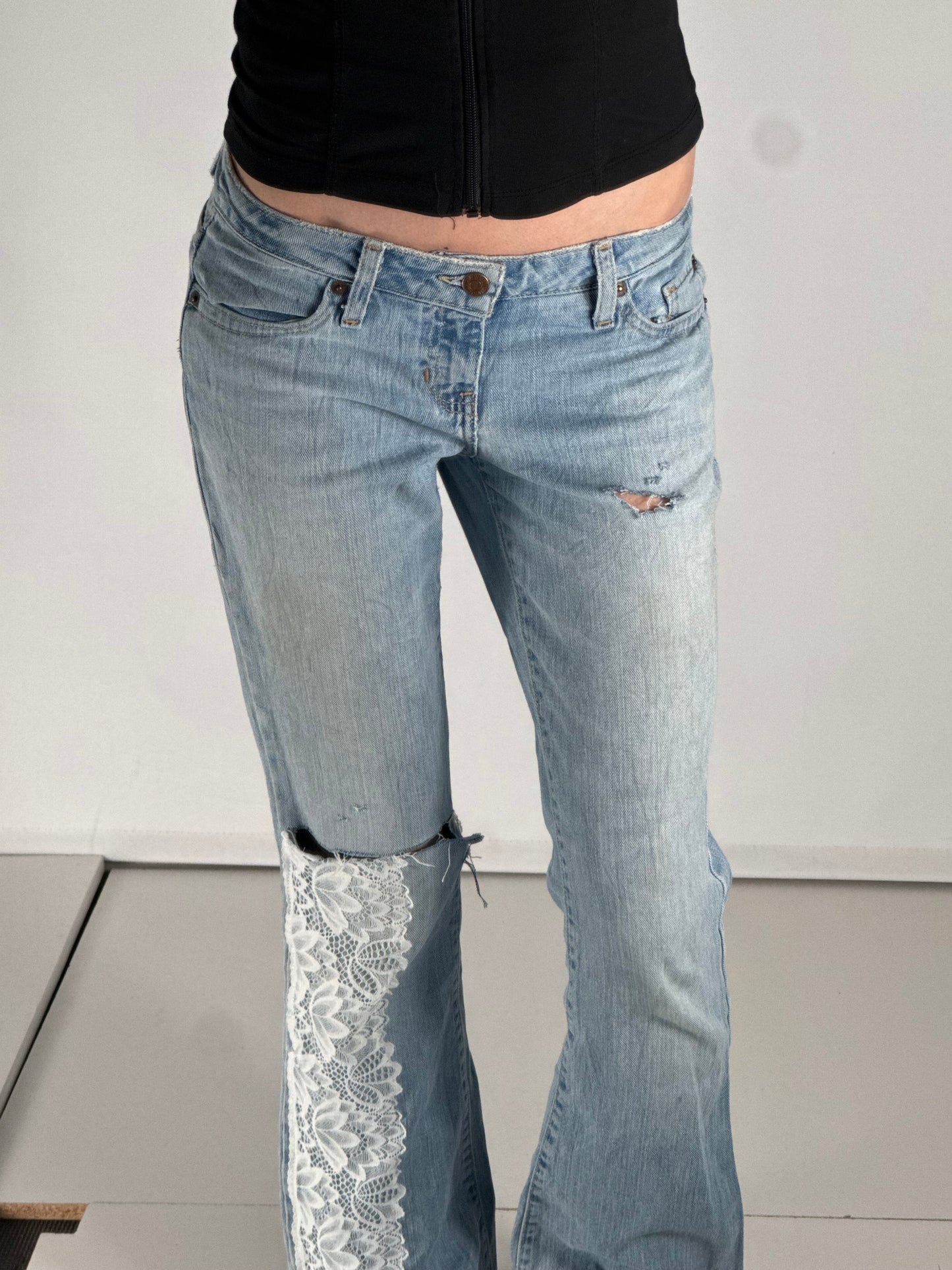 Lågmidjade jeans stl: XS