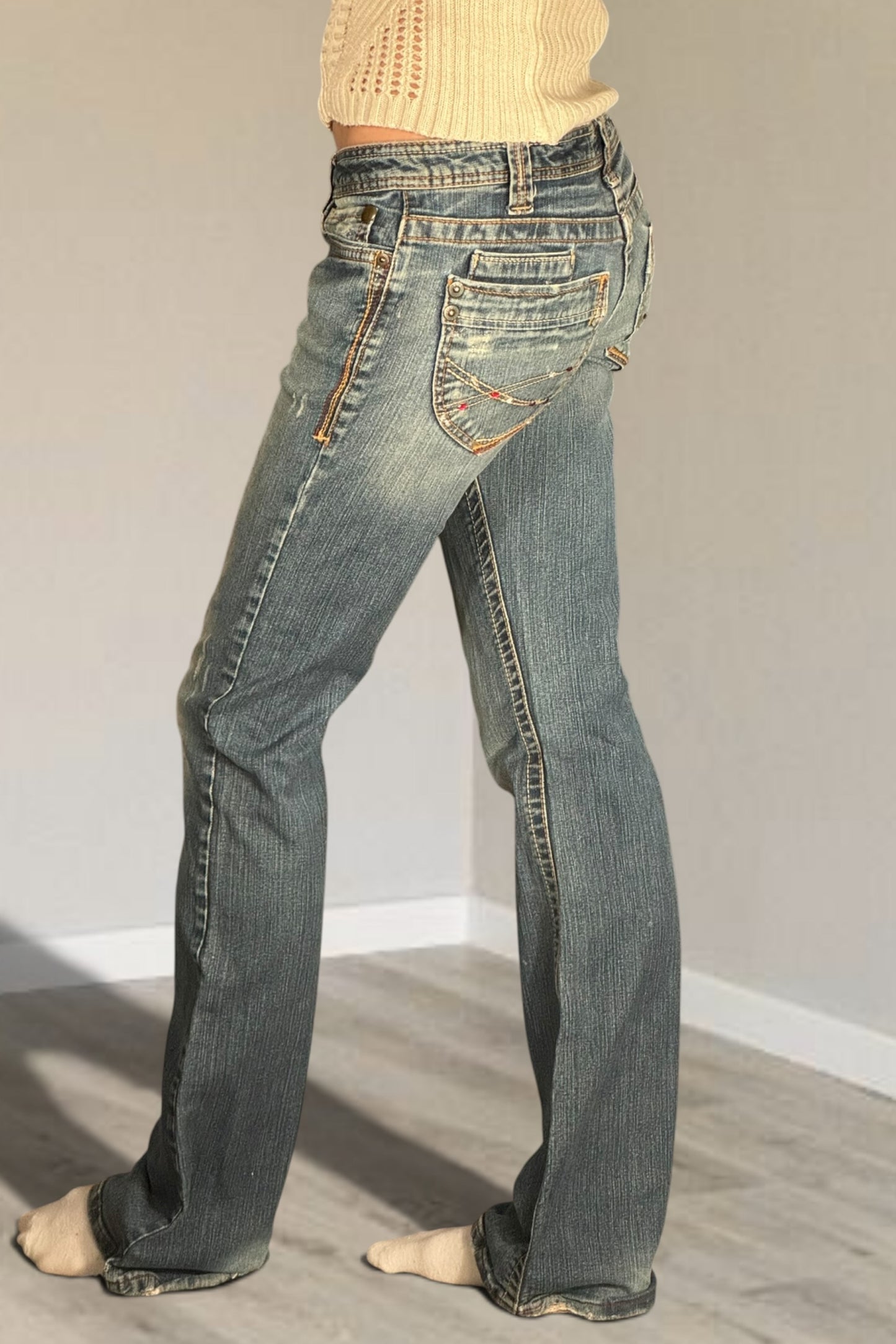 Lågmidjade jeans stl: XS