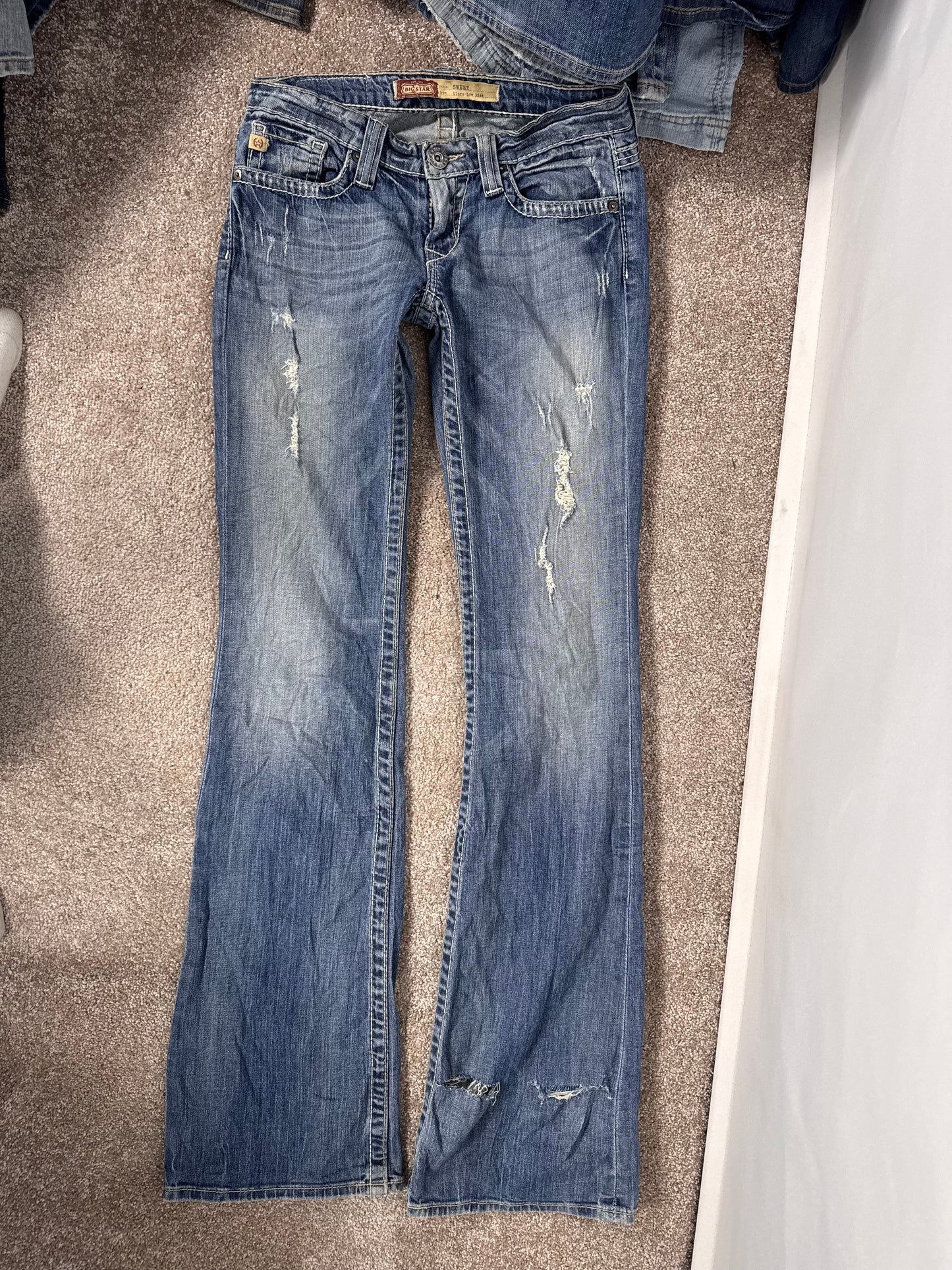 Lågmidjade jeans stl: S