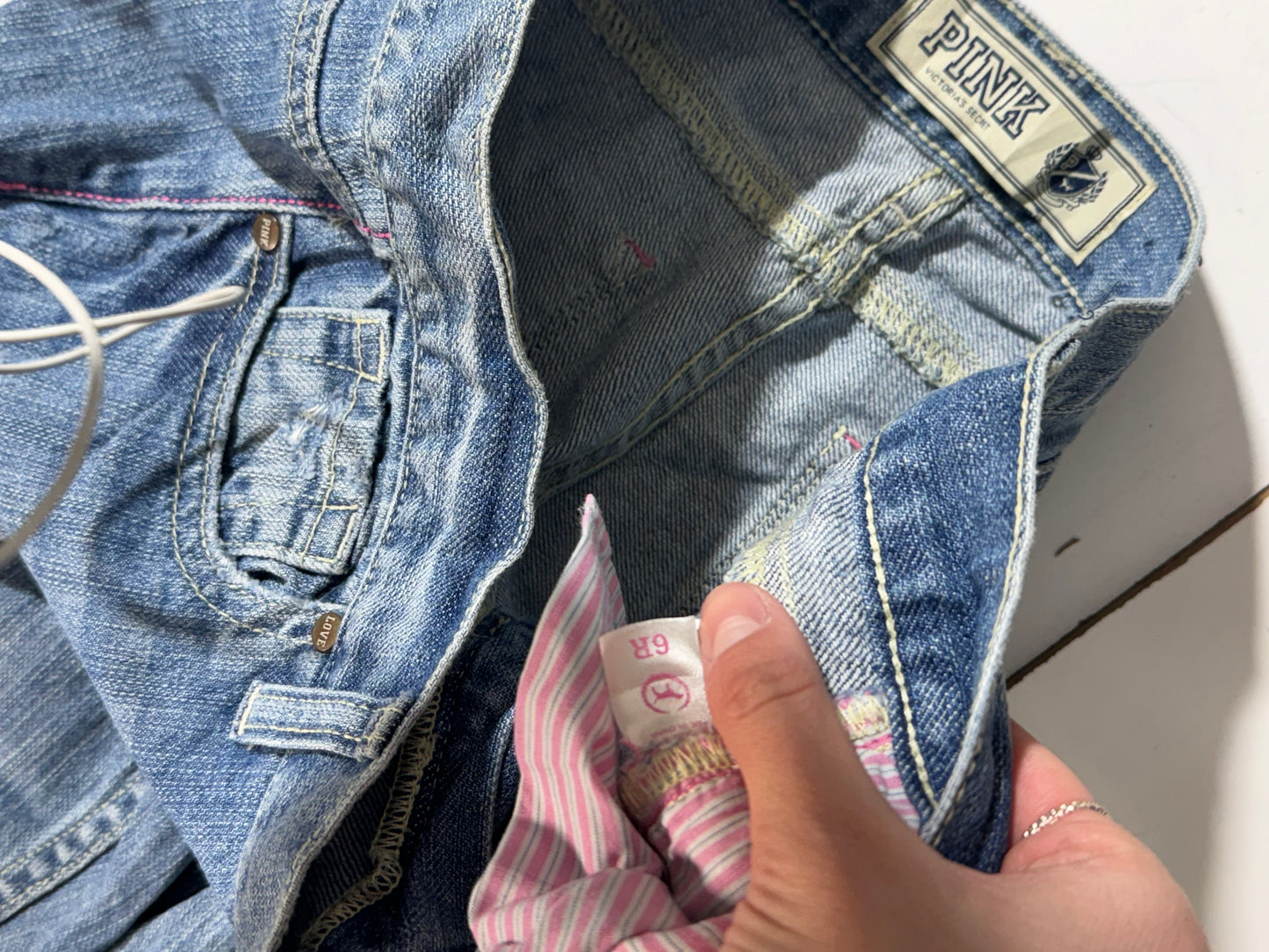 Lavtaljede jeans str: S/M