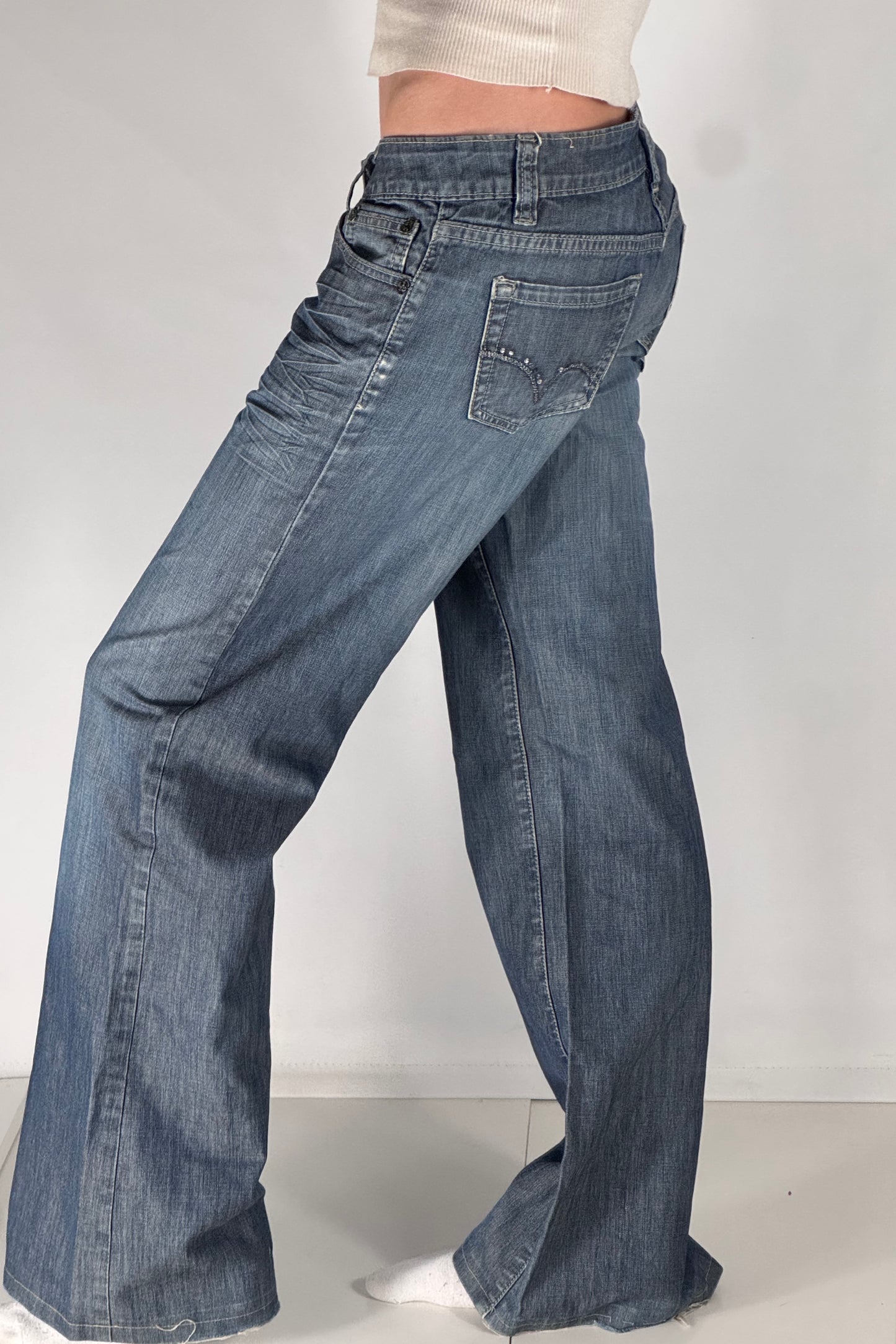 Lågmidjade jeans stl:
