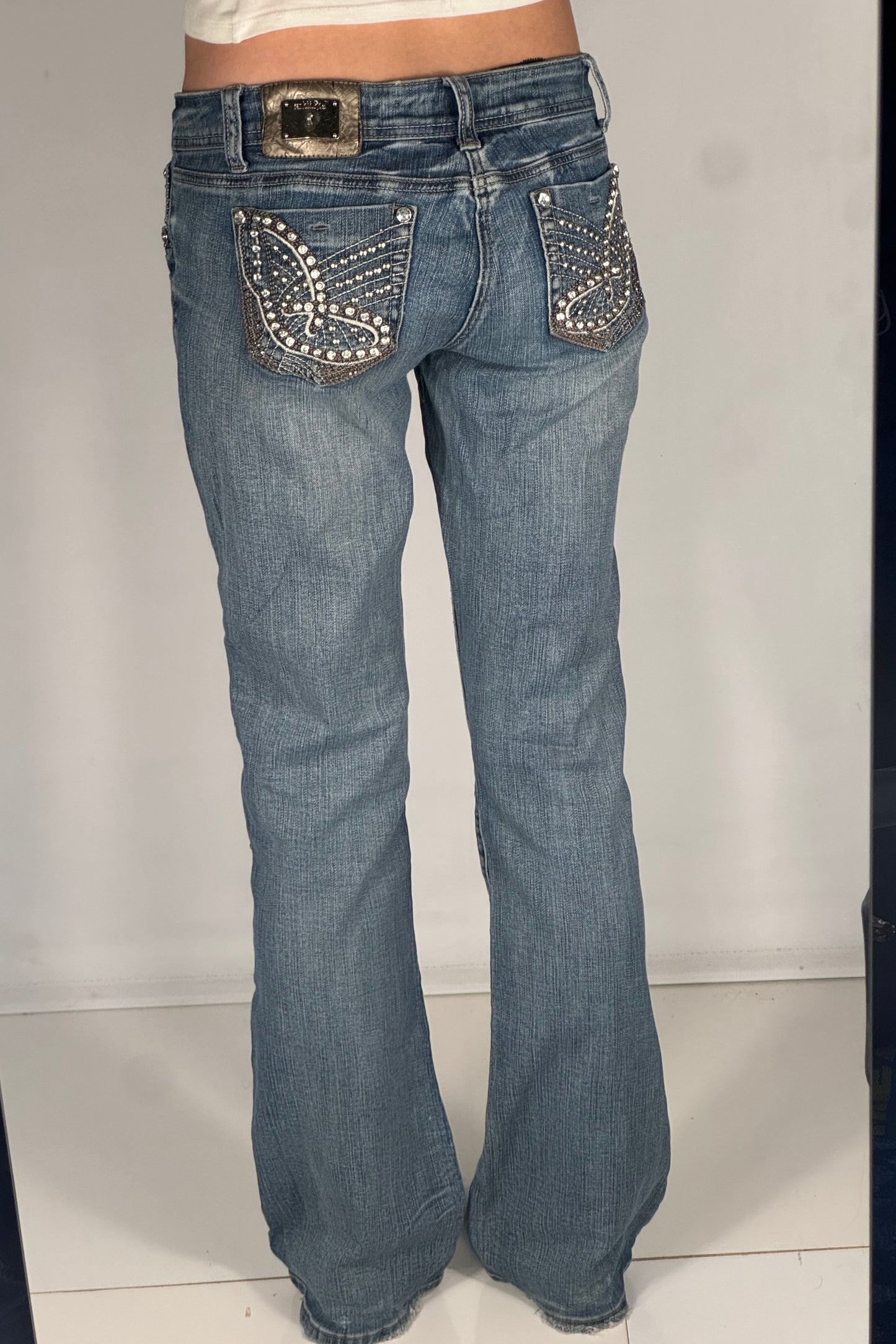 Lågmidjade jeans stl: S