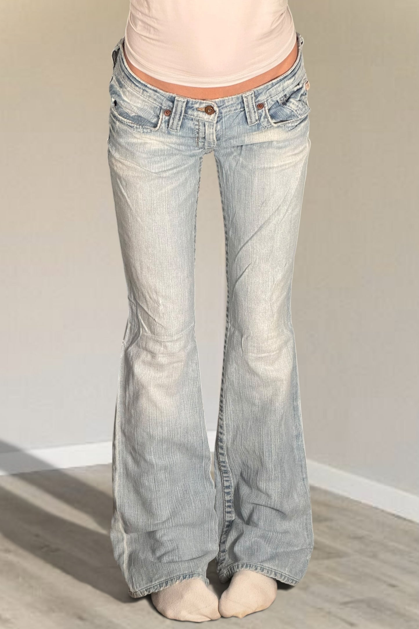 Lågmidjade jeans stl: S