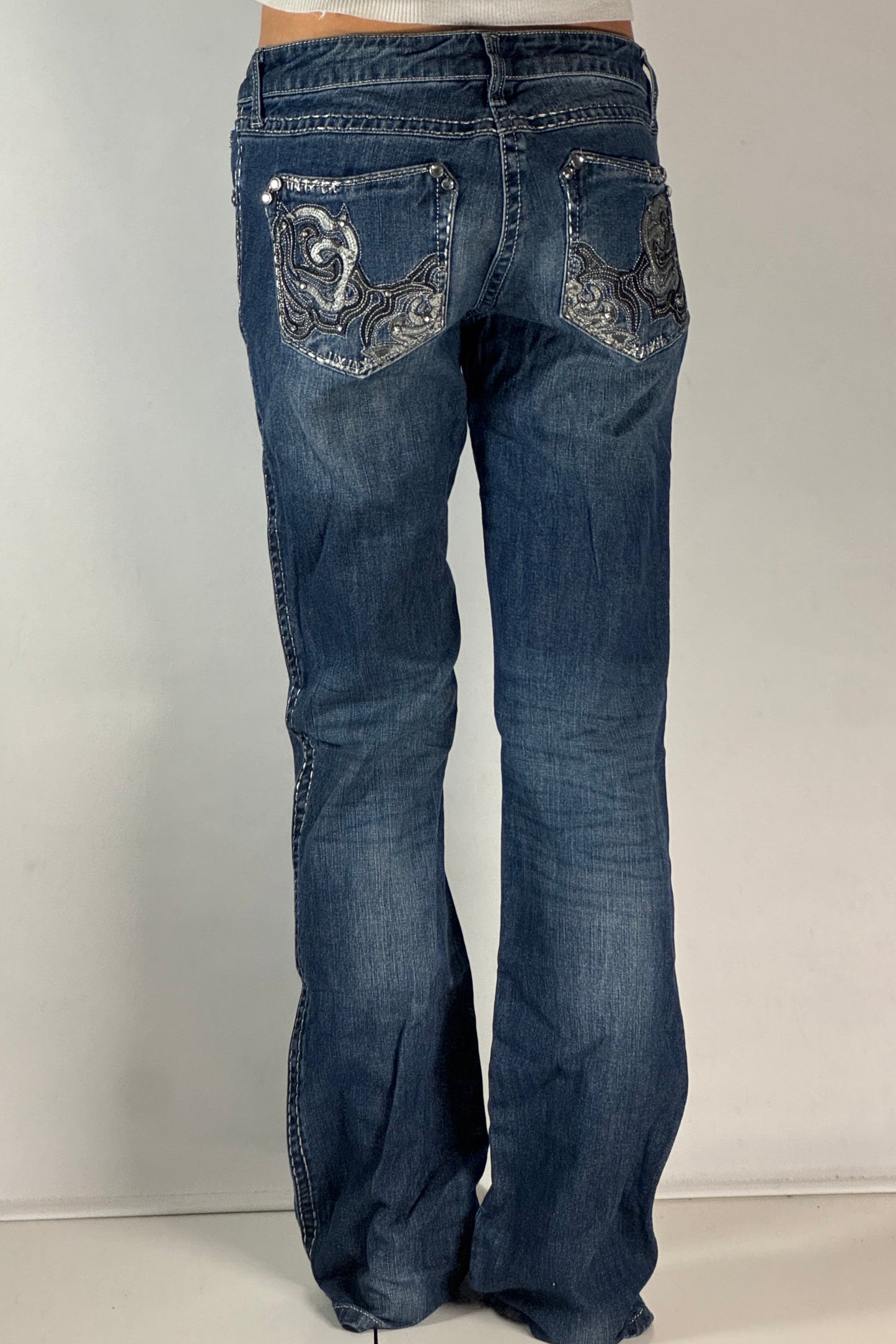 Lågmidjade jeans stl: S